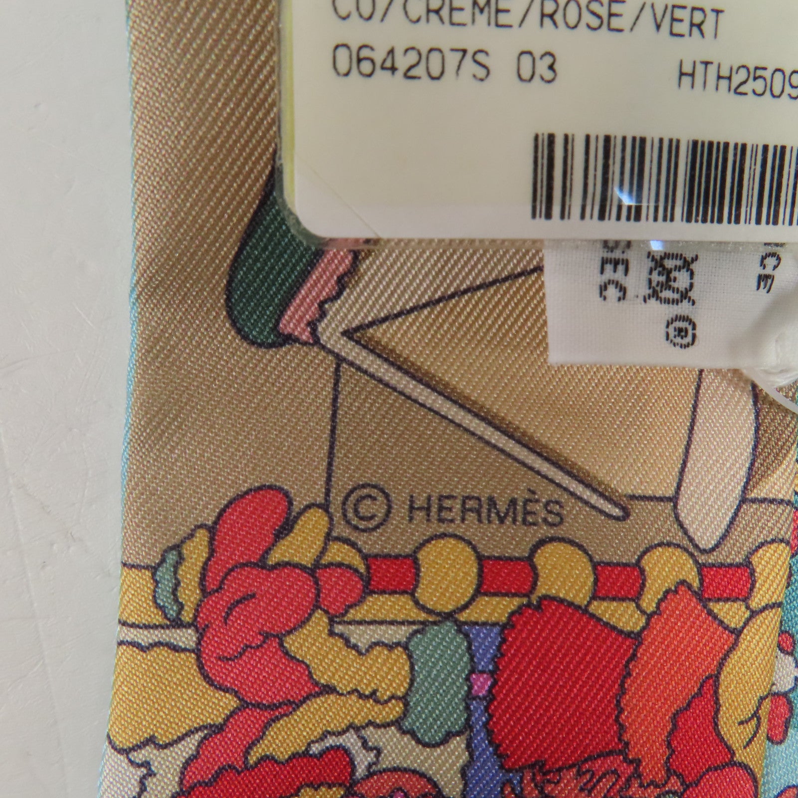 HERMES 絲質Twilly絲巾