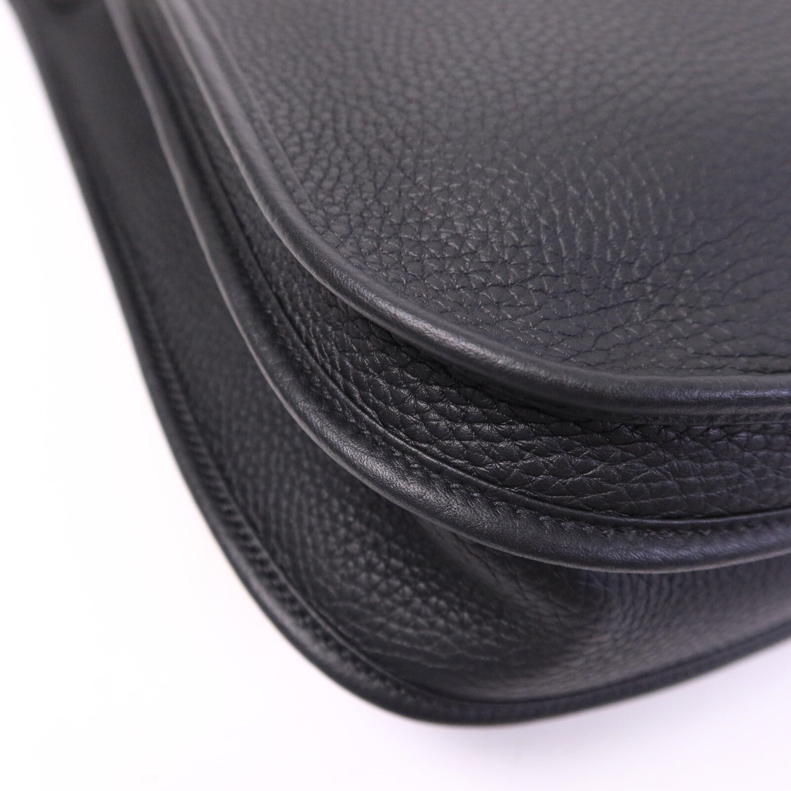 HERMES Clemence皮革Evelyne PM肩背袋Noir