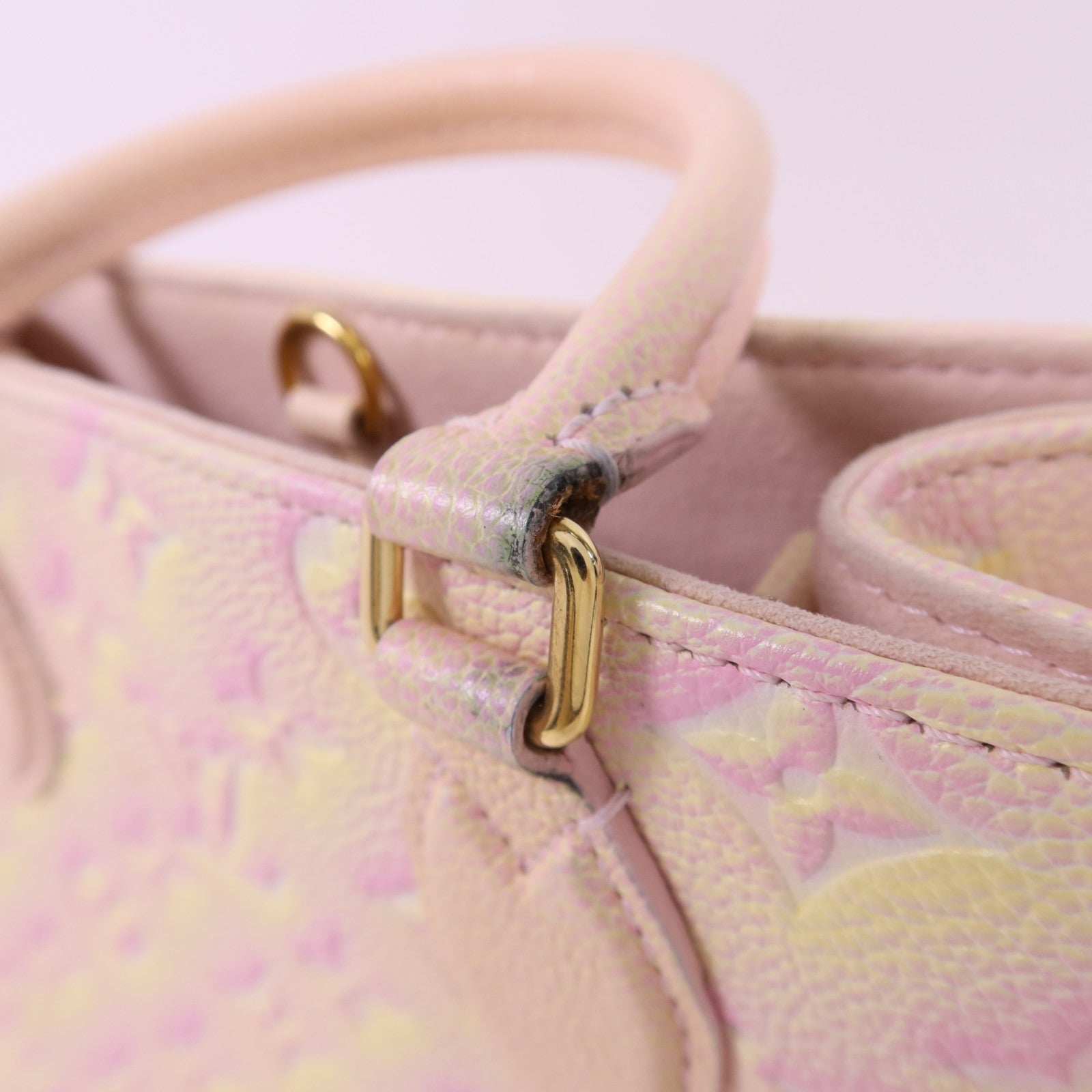 LOUIS VUITTON Monogram Empreinte On The Go PM金扣手挽肩背兩用袋