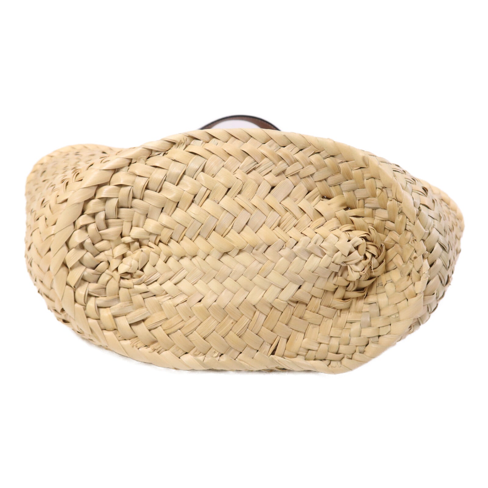 LOEWE 【激減優惠】牛皮皮革/藤料Basket Bag銀扣肩背袋