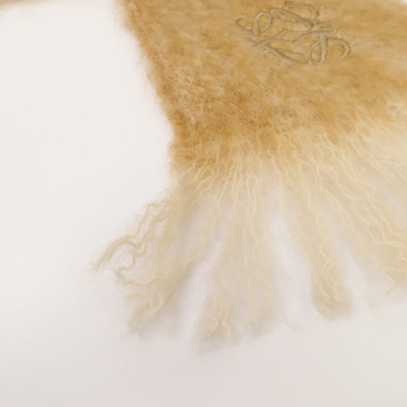 LOEWE 【激減優惠】Mohair Muffler圍巾米色