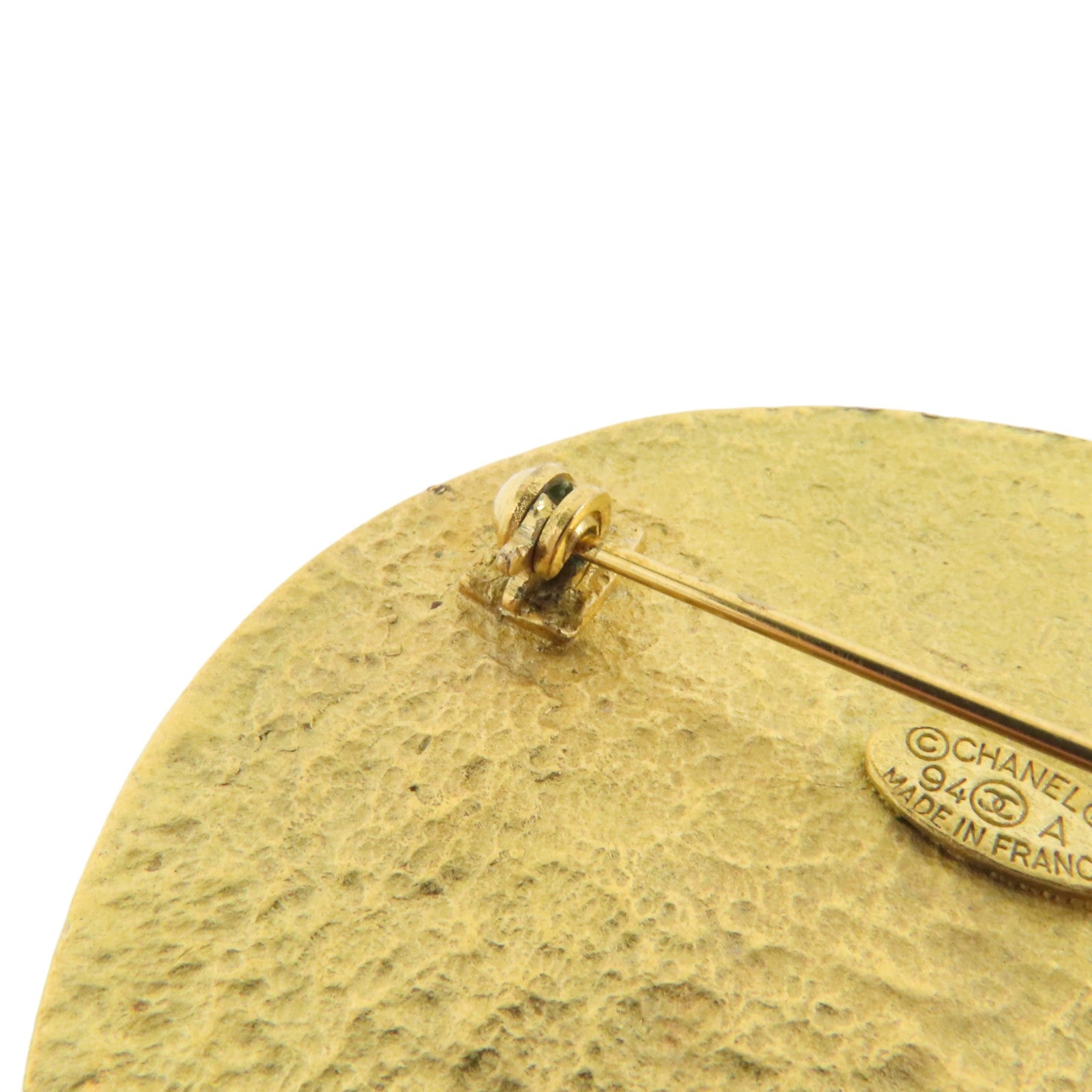 CHANEL 金屬Vintage Round Brooch金扣胸針