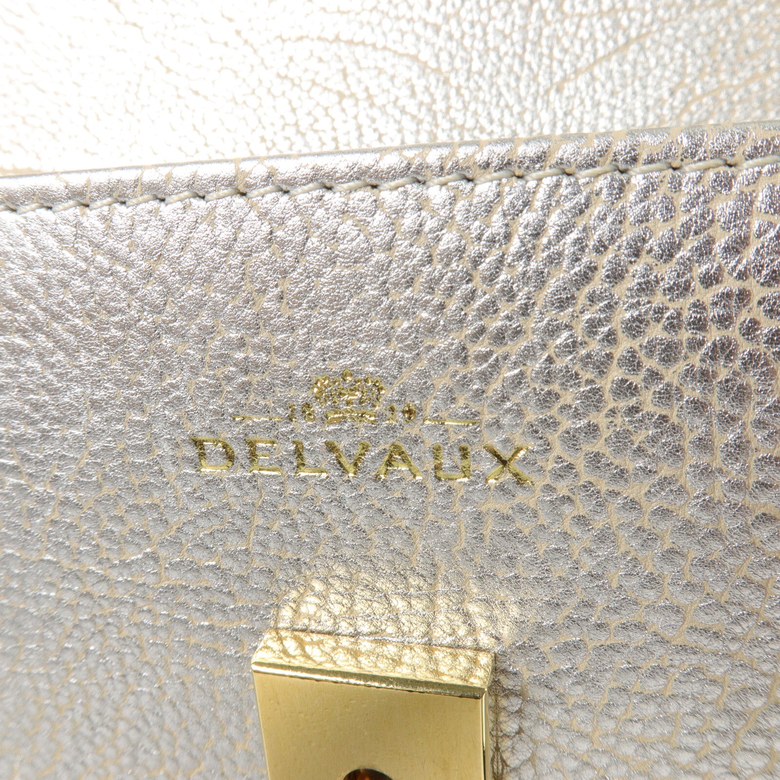 Delvaux 牛皮皮革Tempete MM手挽袋