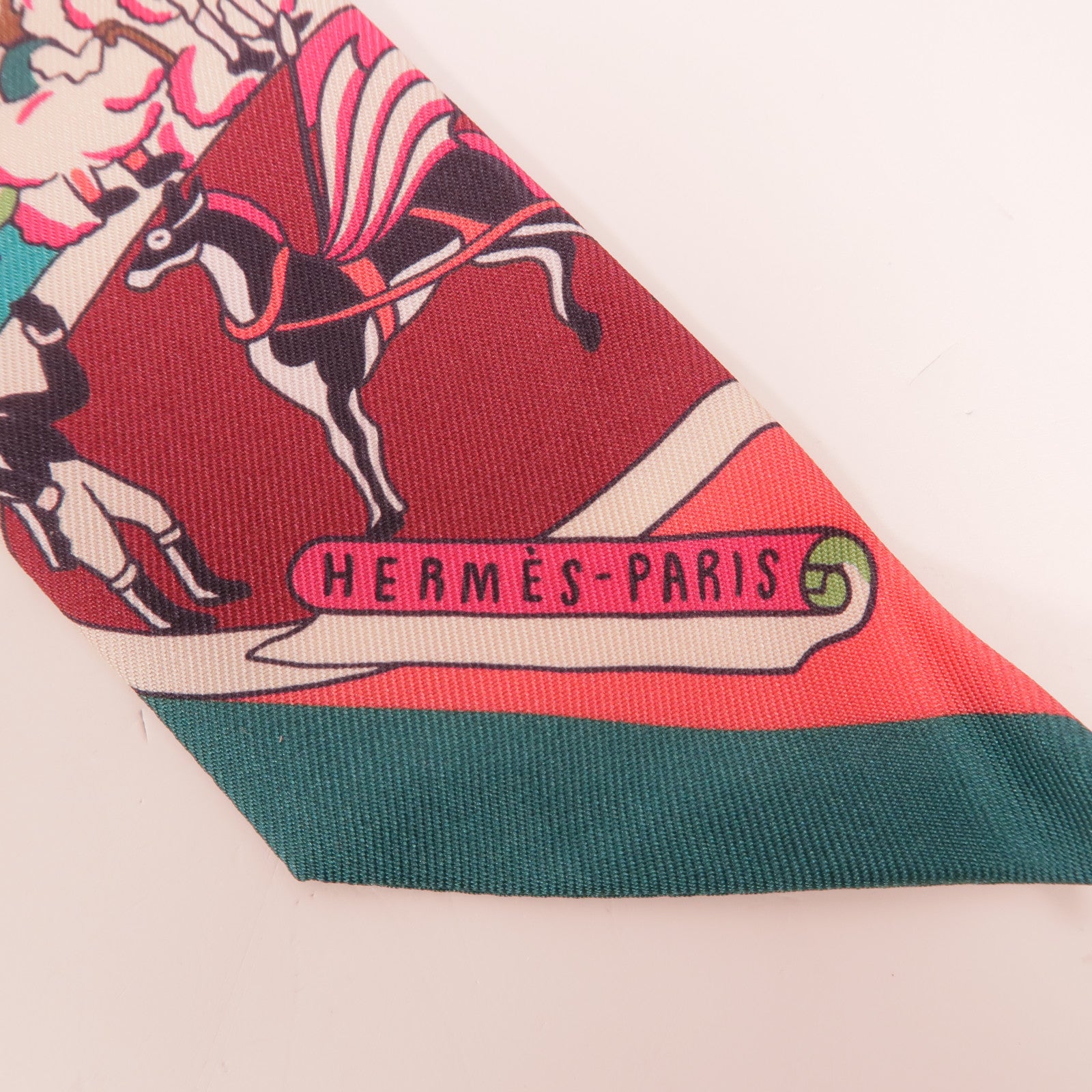 HERMES 絲質Twilly絲巾