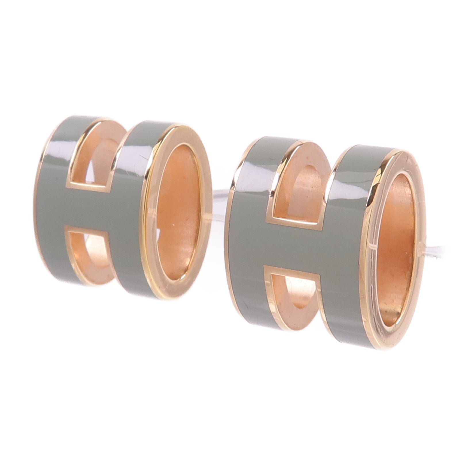 HERMES 【激減優惠】金屬Pop H Earrings耳環