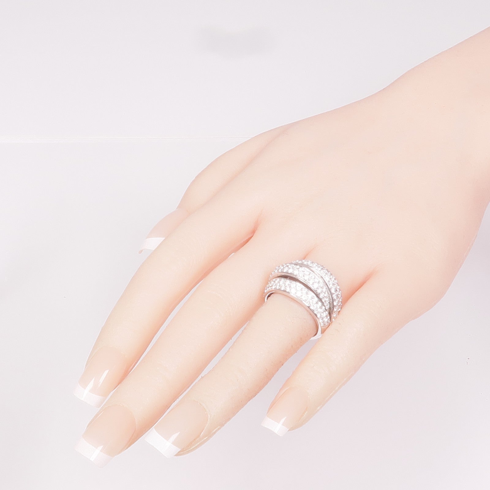 JEWELRY 18K白金Diamond Ring鑽石戒指US#6.75