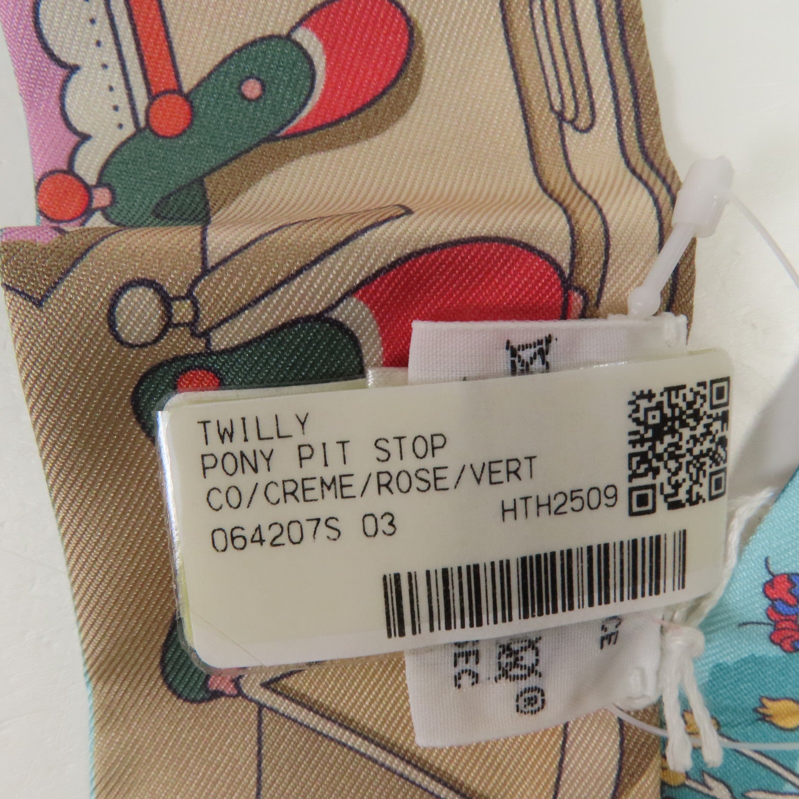 HERMES 絲質Twilly絲巾