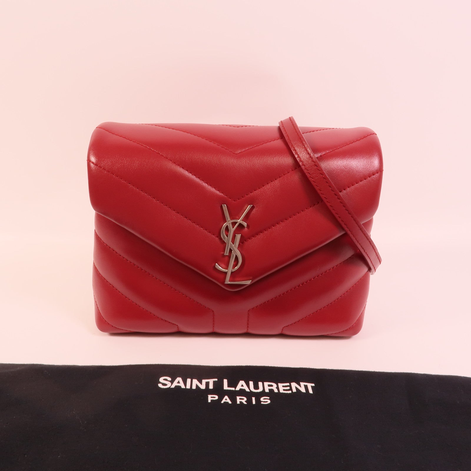 SAINT LAURENT 牛皮皮革Loulou Bag肩背袋