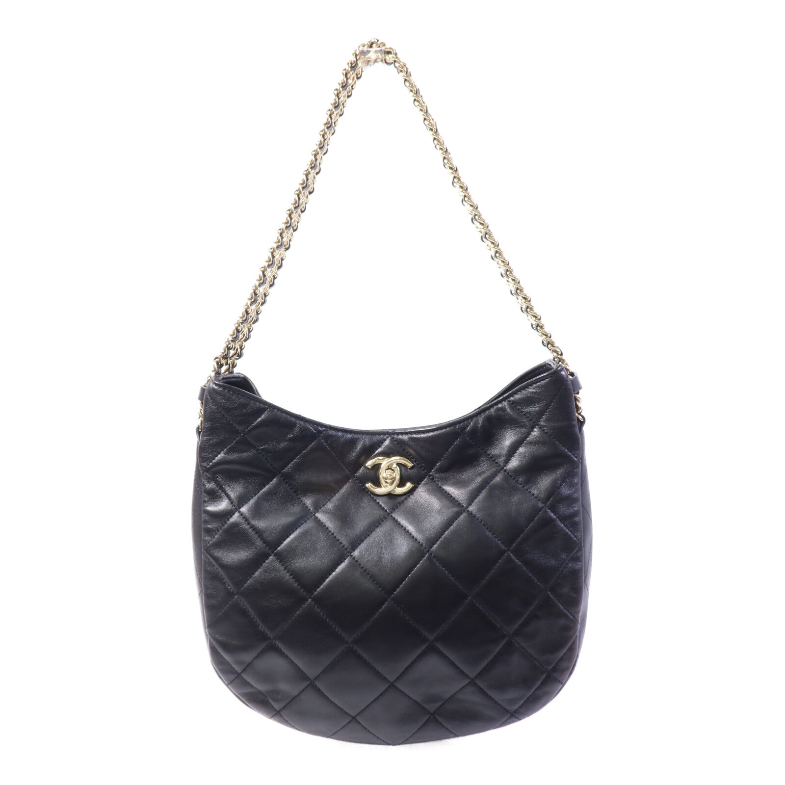 CHANEL 羊皮皮革22P Hobo肩背袋