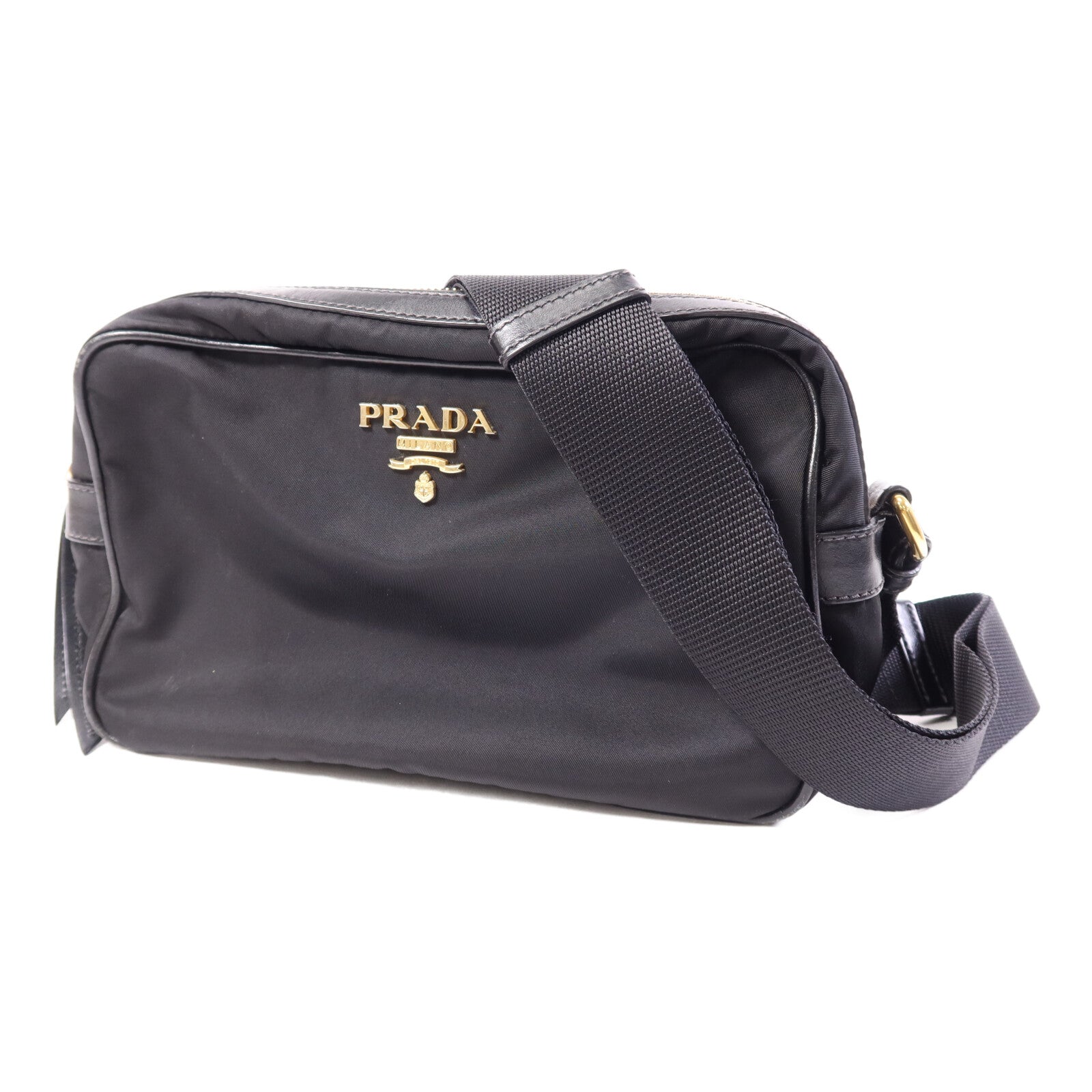 PRADA 尼龍Shoulder Bag金扣肩背袋