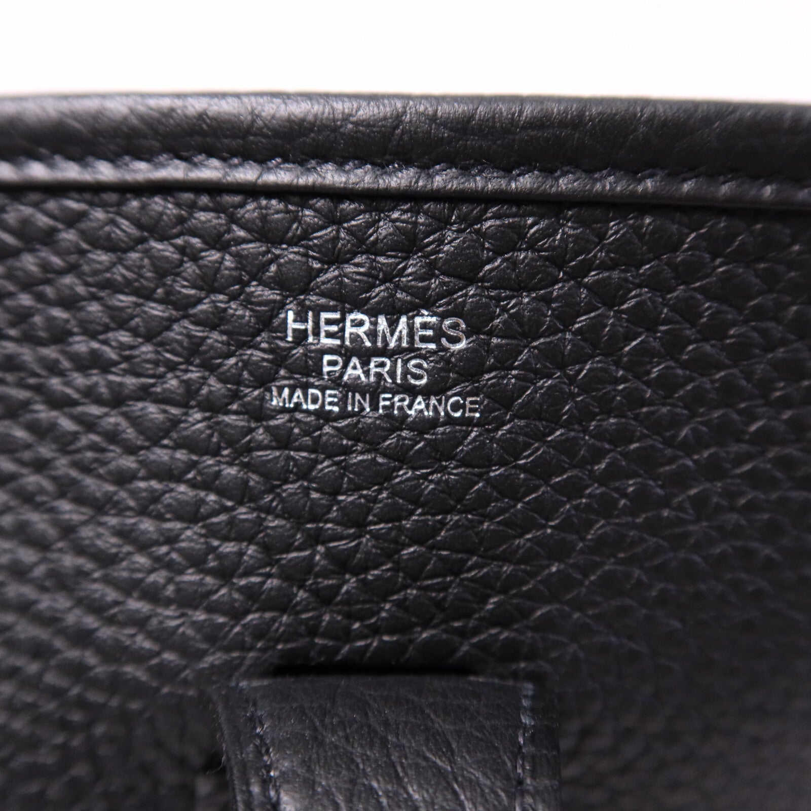 HERMES Clemence皮革Evelyne PM肩背袋Noir