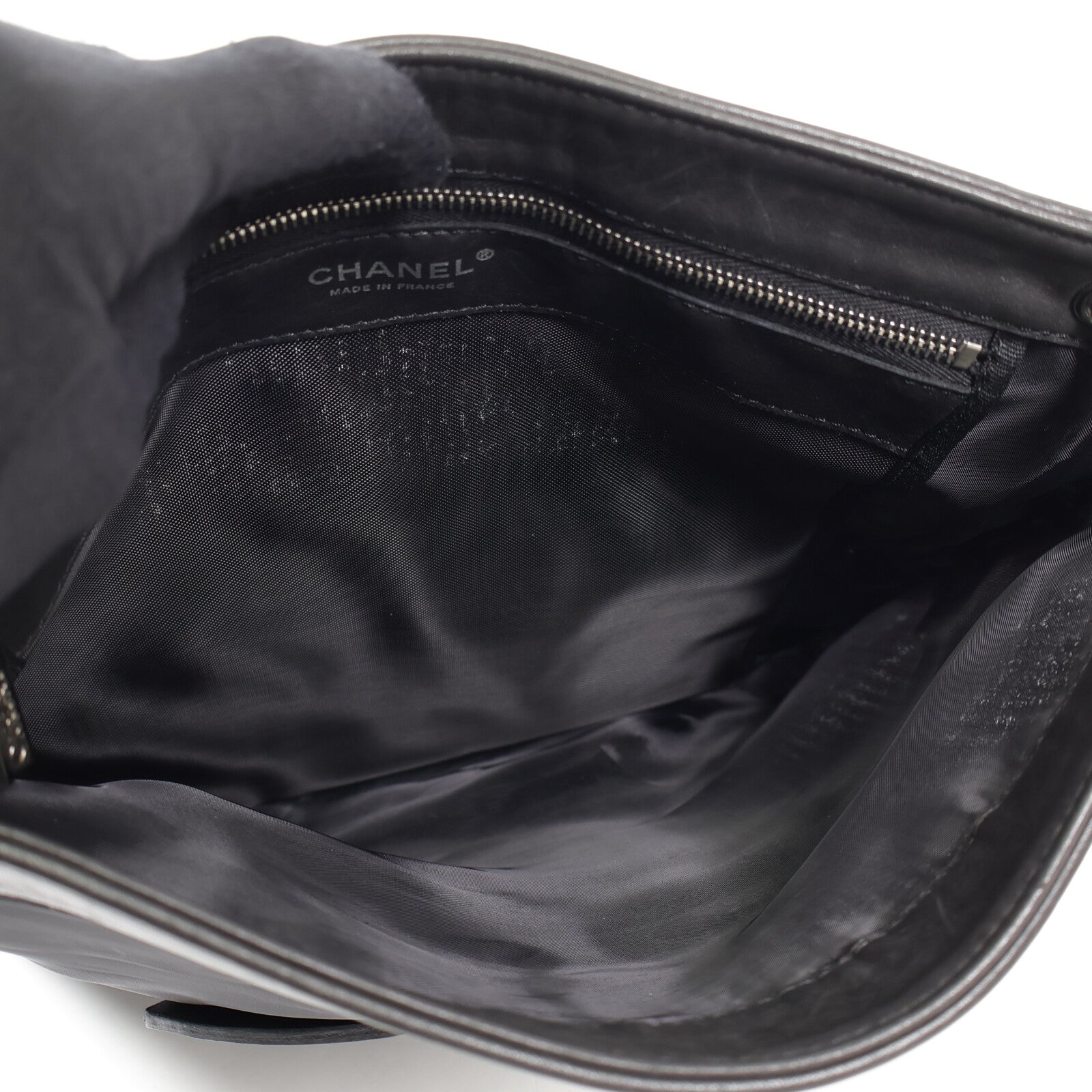 CHANEL 羊皮皮革/珠片Shoulder Bag銀扣肩背袋