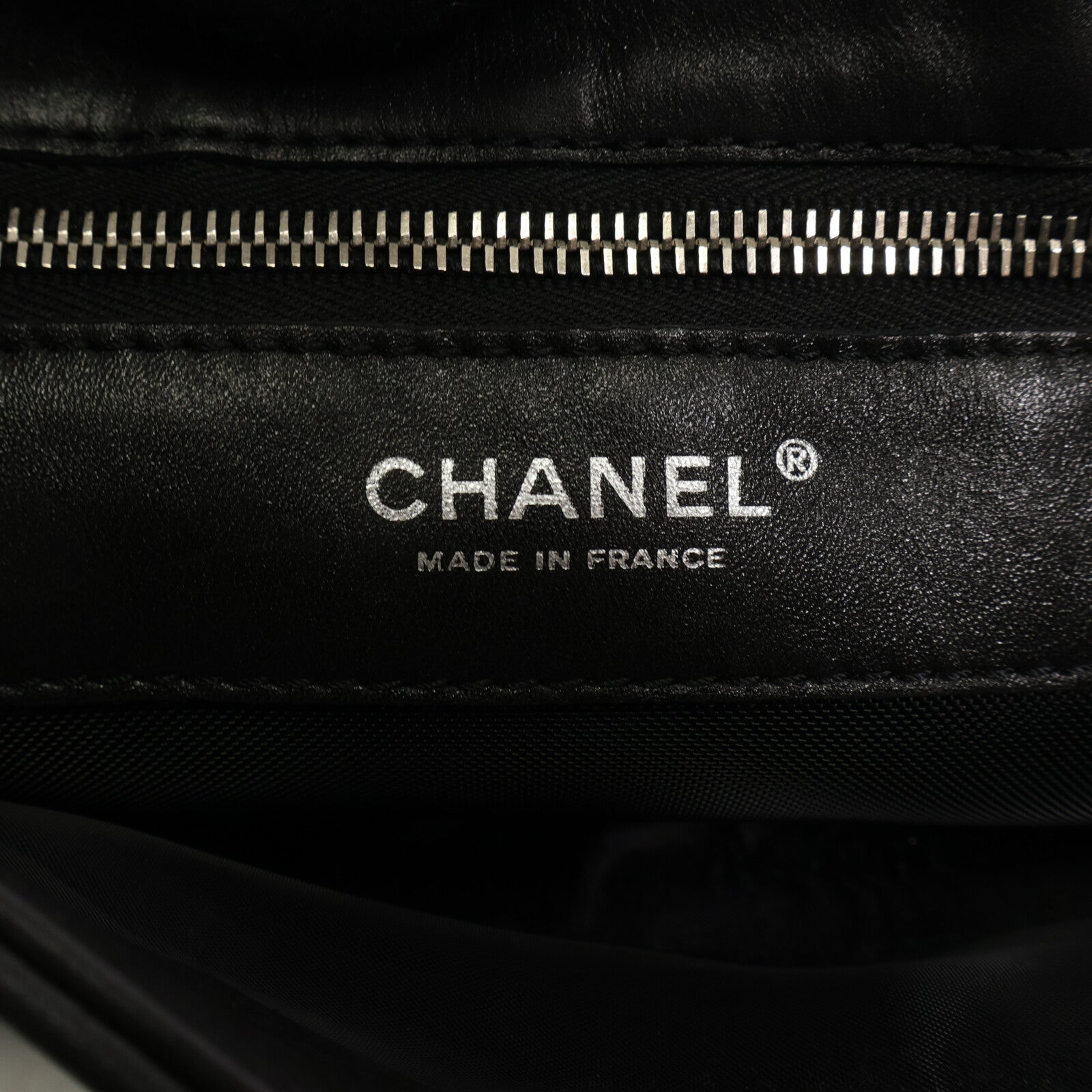 CHANEL 羊皮皮革/珠片Shoulder Bag銀扣肩背袋