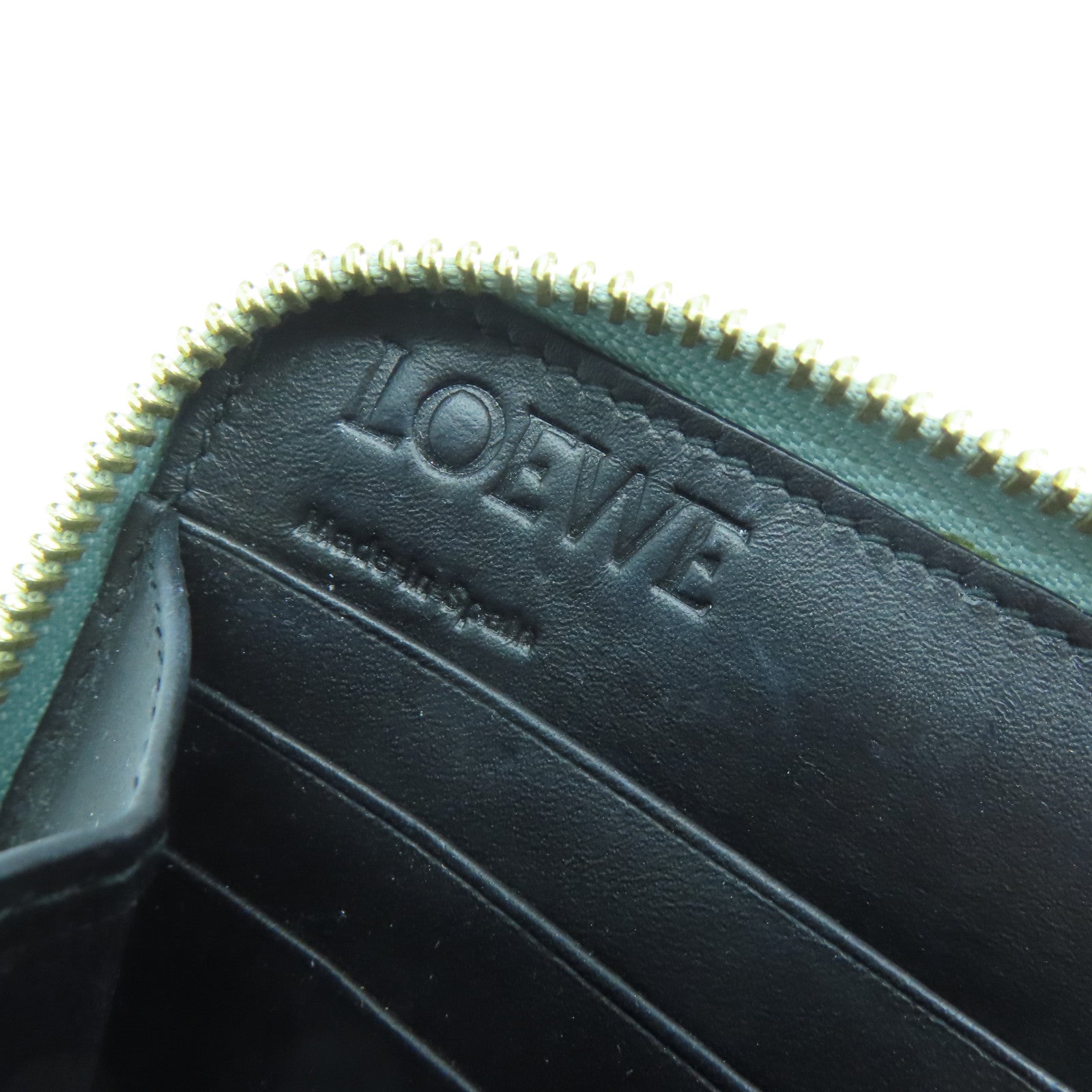 LOEWE 【激減優惠】牛皮皮革Long Wallet金扣長錢包淺藍色