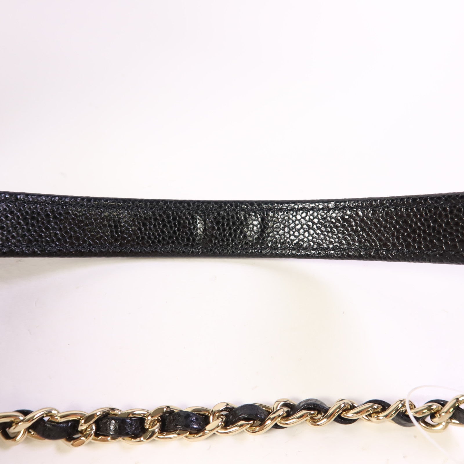 CHANEL 牛皮皮革Chain Shoulder Bag金扣鏈帶肩背袋