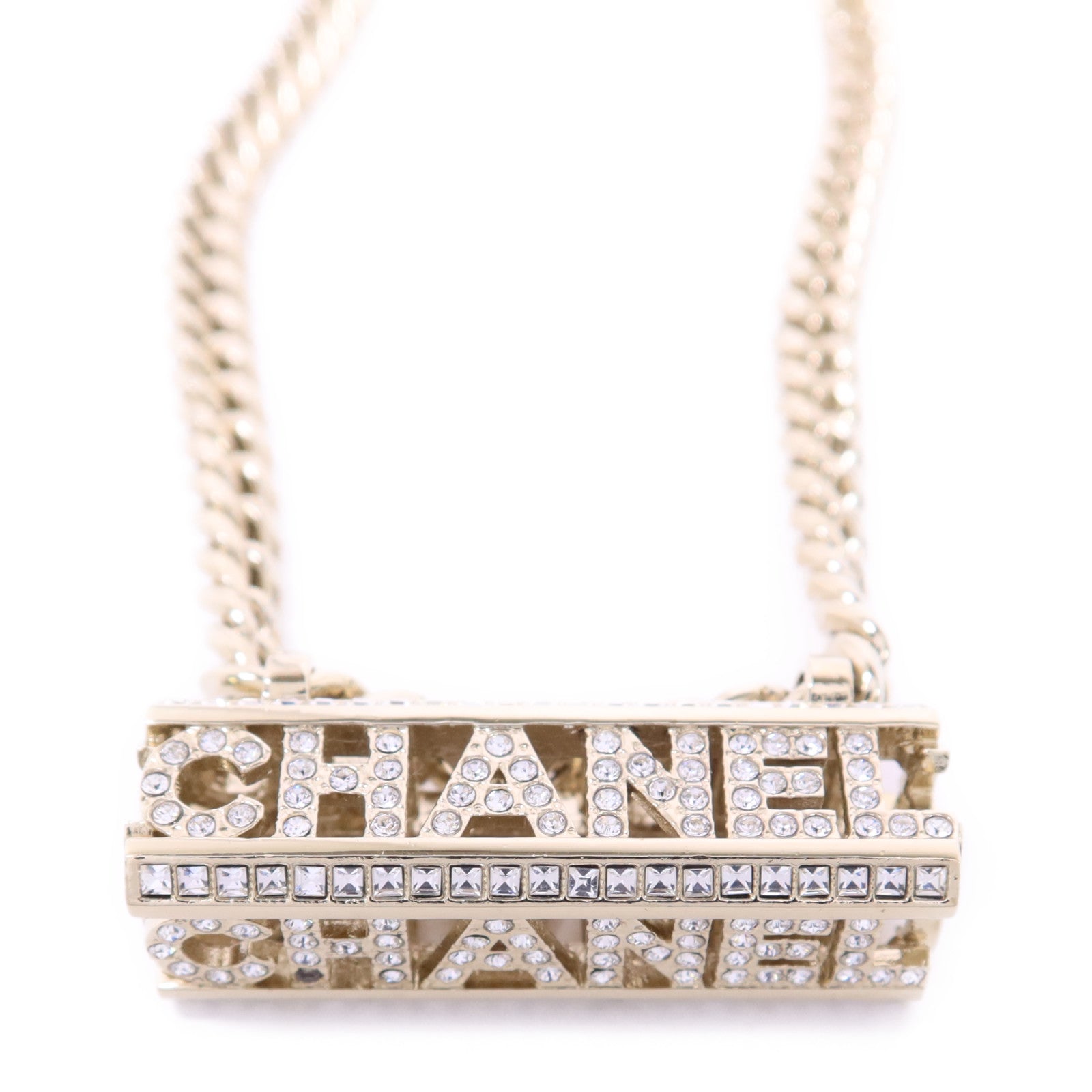 CHANEL 【激減優惠】金屬/水晶Choker項鍊