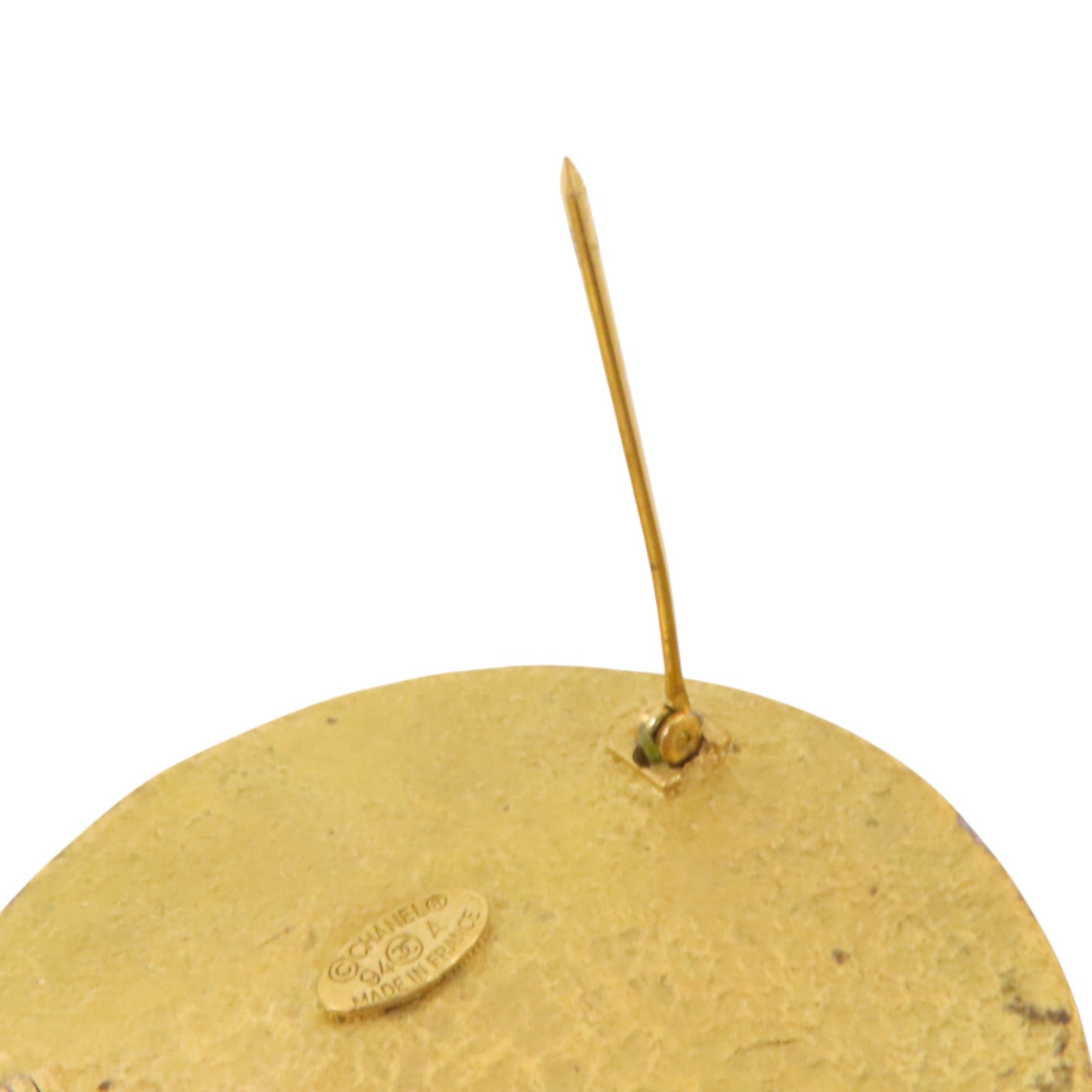 CHANEL 金屬Vintage Round Brooch金扣胸針