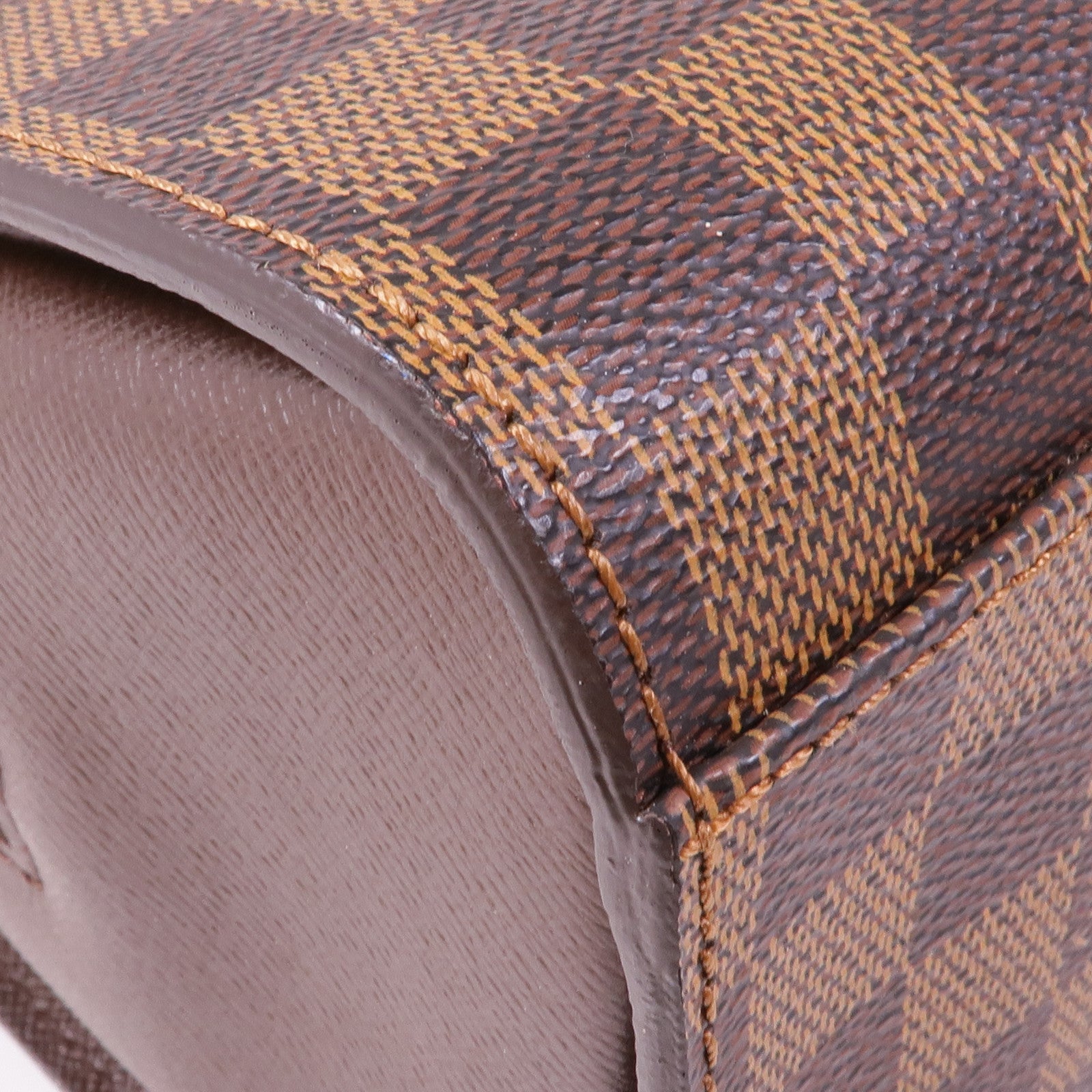 LOUIS VUITTON Damier Triana金扣手挽袋