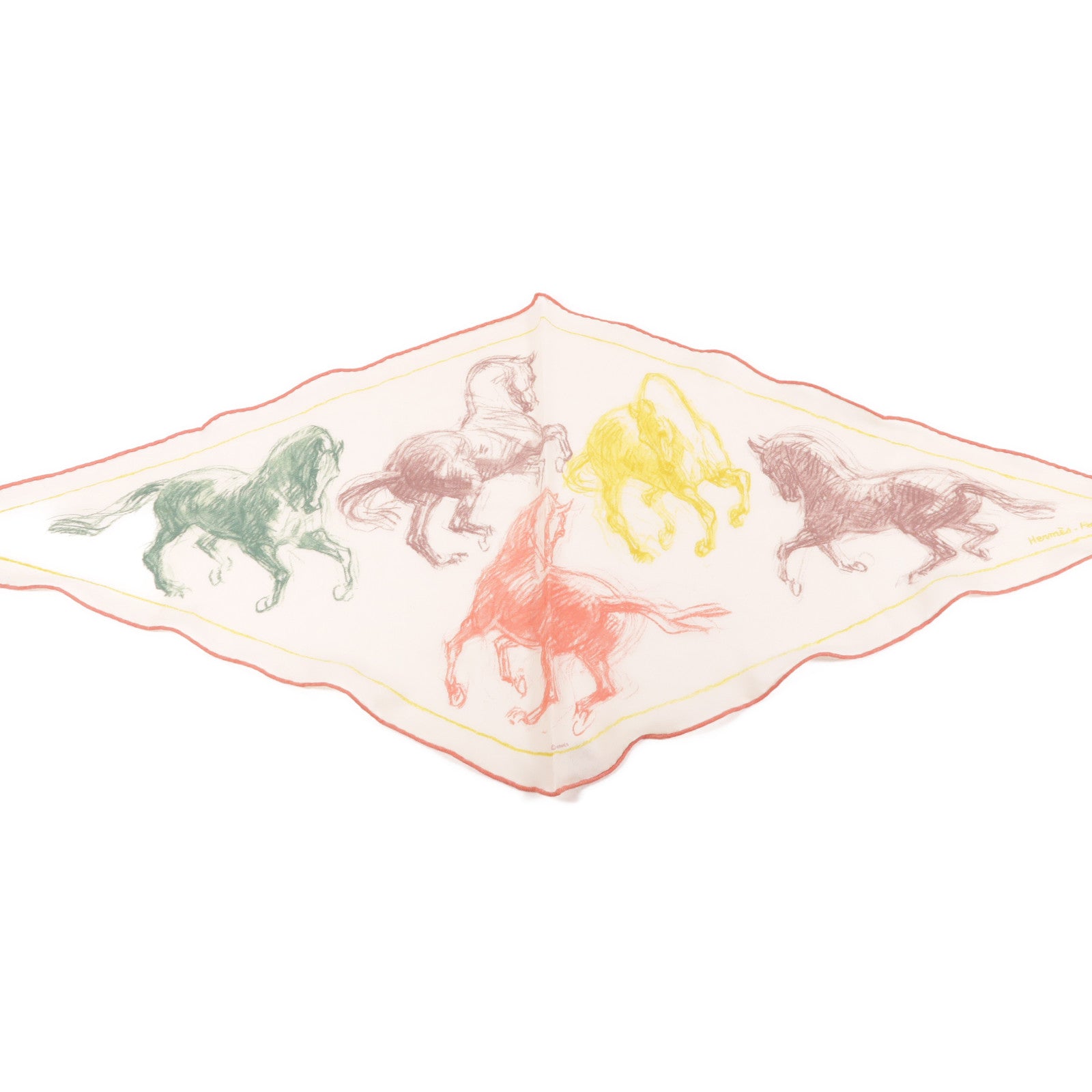 HERMES 羊絨/絲質Scarf圍巾
