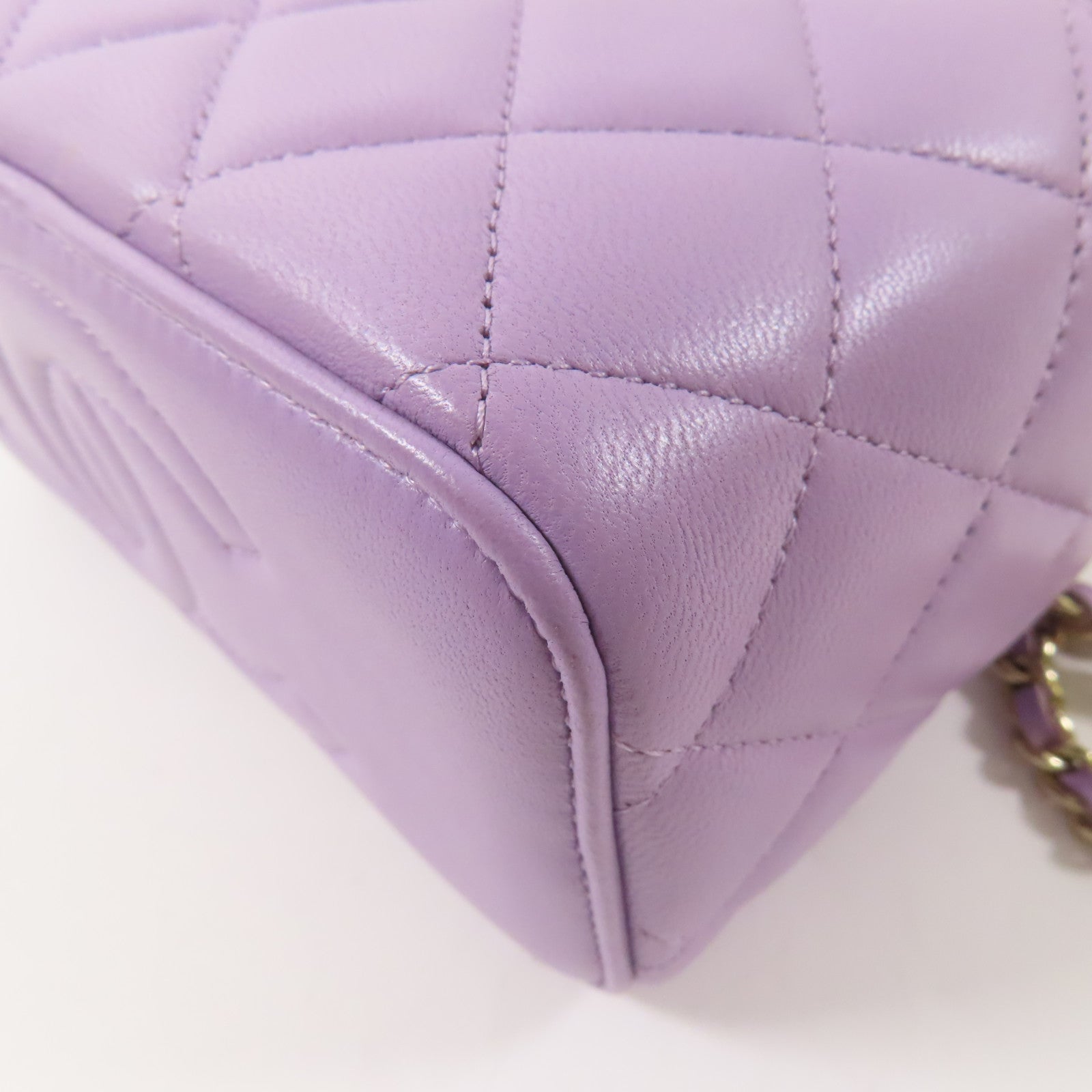 CHANEL 羊皮皮革Vanity Case金扣手挽肩背兩用袋