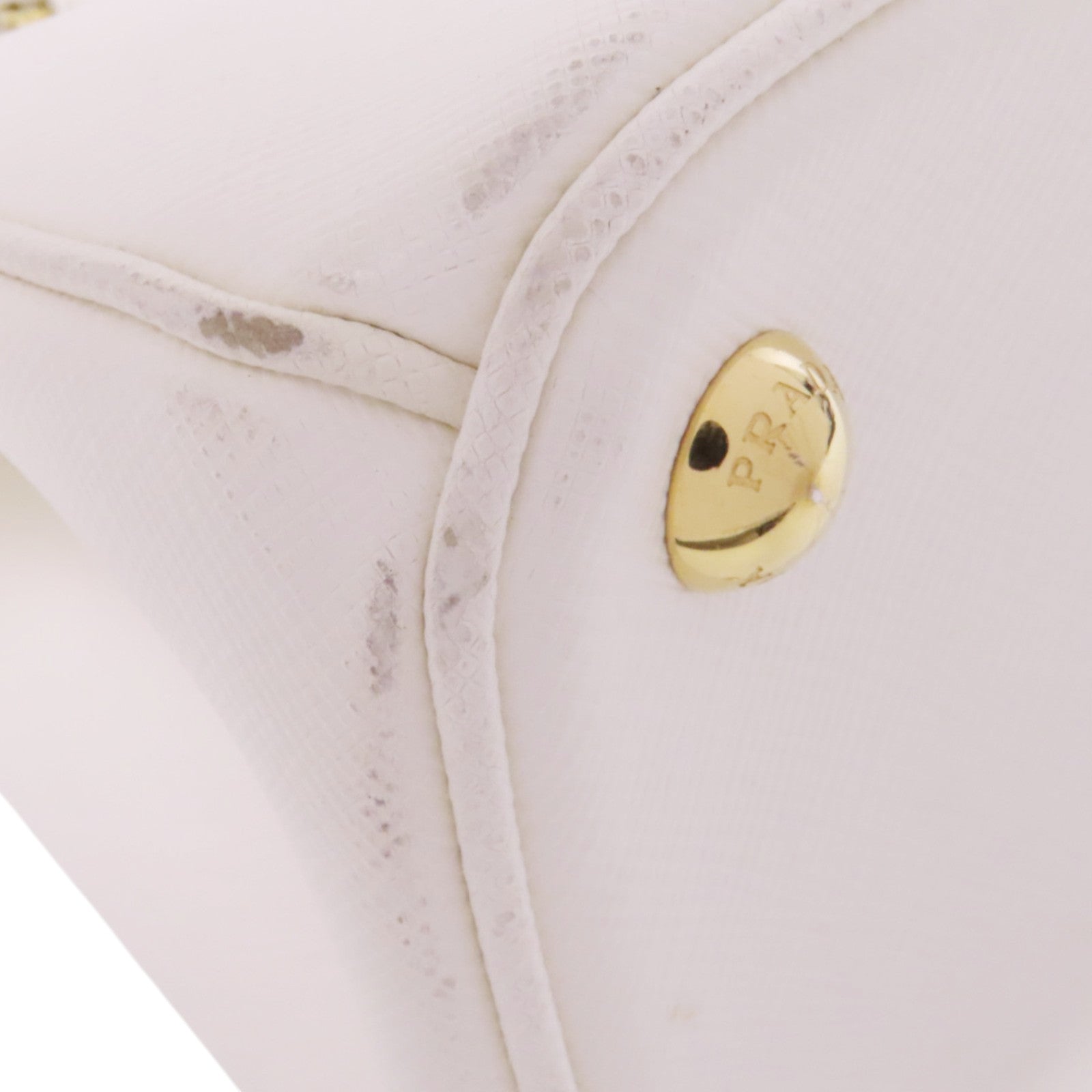 PRADA Saffiano皮革2Way Shoulder Bag金扣手挽肩背兩用袋