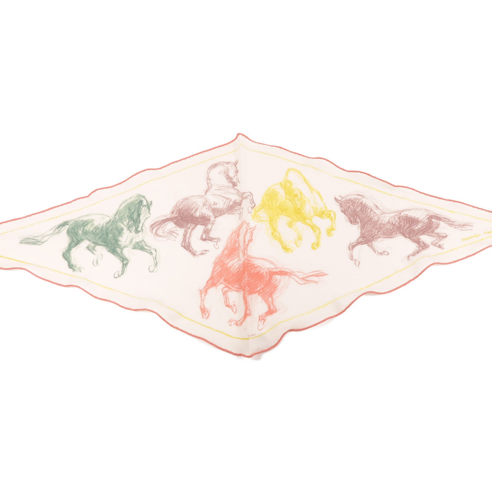 HERMES 羊絨/絲質Scarf圍巾