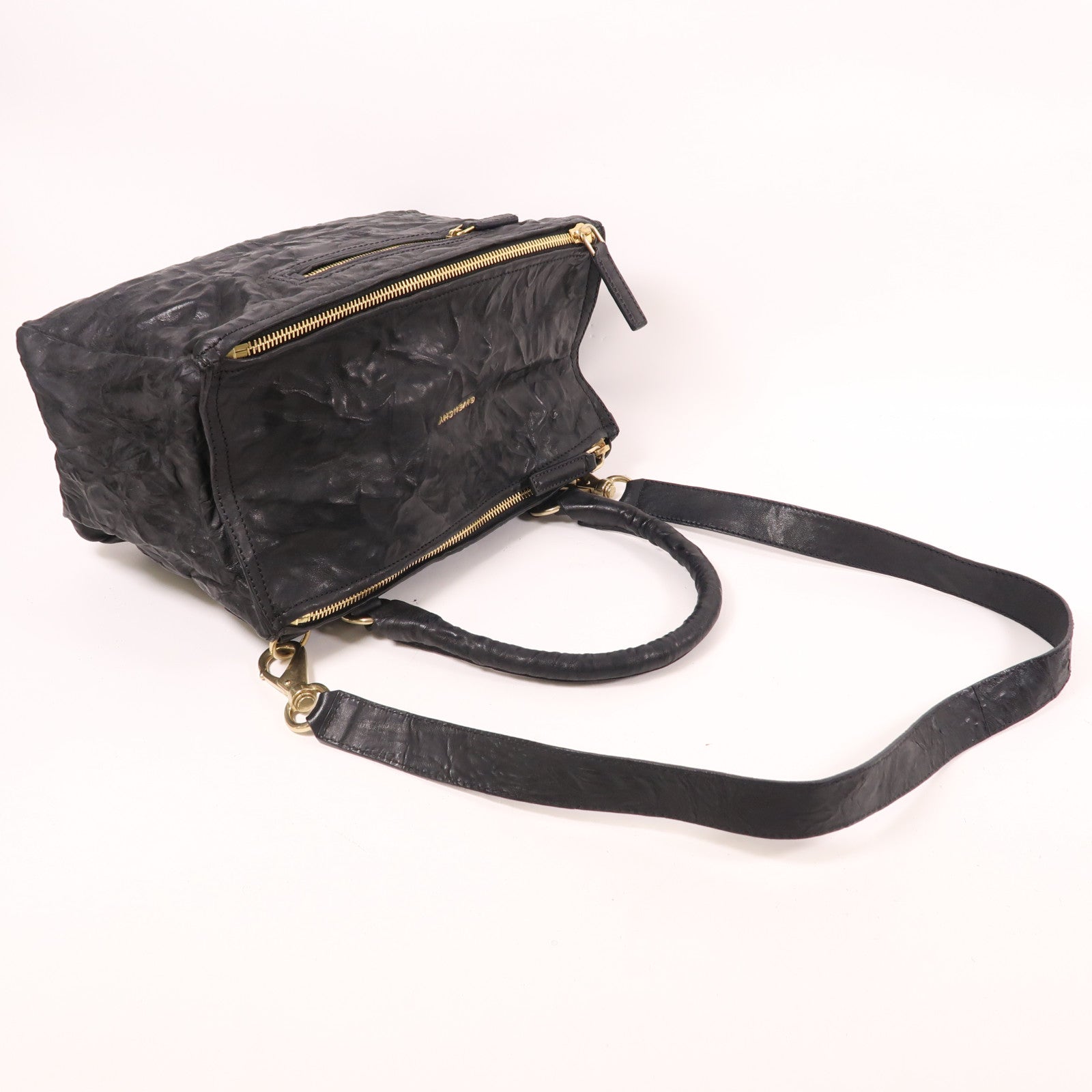 GIVENCHY 牛皮皮革Pandora金扣手挽肩背兩用袋