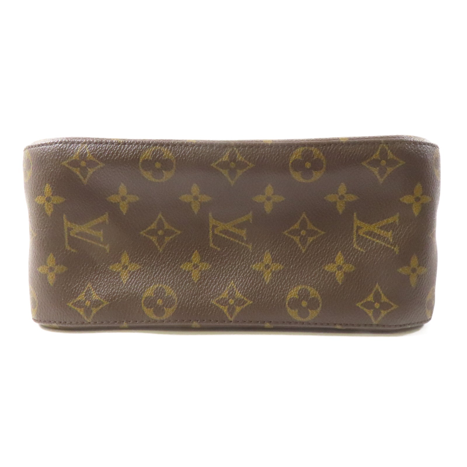 LOUIS VUITTON Monogram Looping MM金扣肩背袋啡色