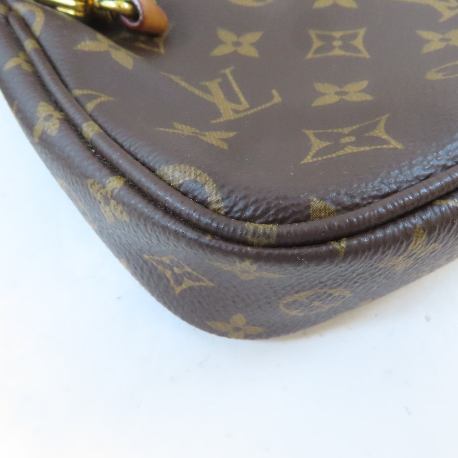 LOUIS VUITTON 【激減優惠】Monogram Multi Pochette Accessoires金扣手挽肩背兩用袋啡色