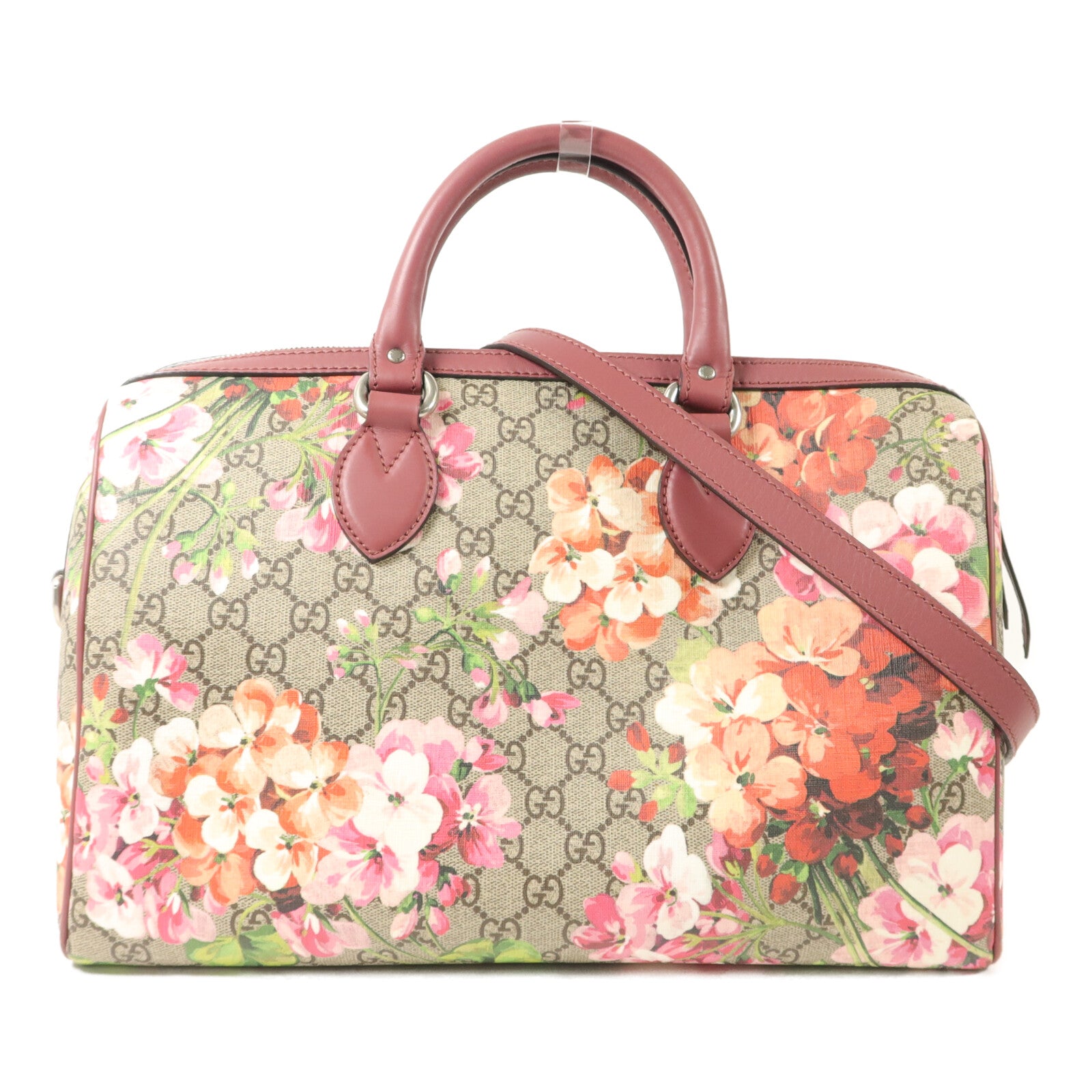 GUCCI 塗層帆布Boston Bag手挽肩背兩用袋