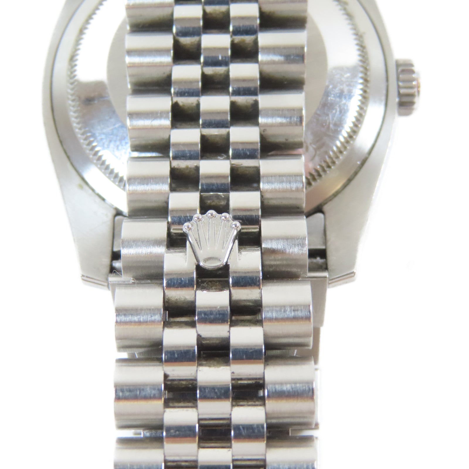 ROLEX Datejust 18K白金/不鏽鋼/鑽石手錶自動機芯黑色