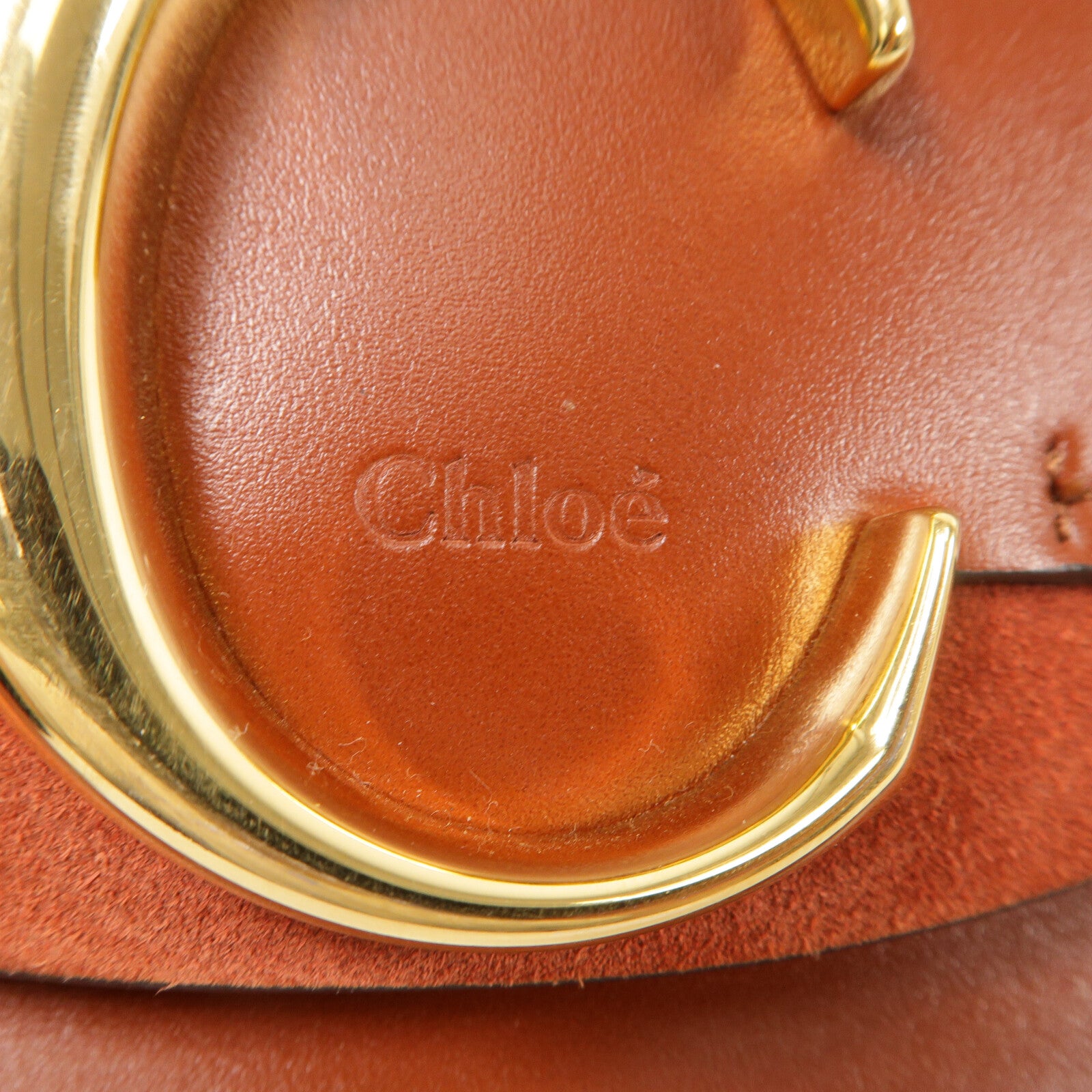 Chloe 牛皮皮革Mini C手挽肩背兩用袋