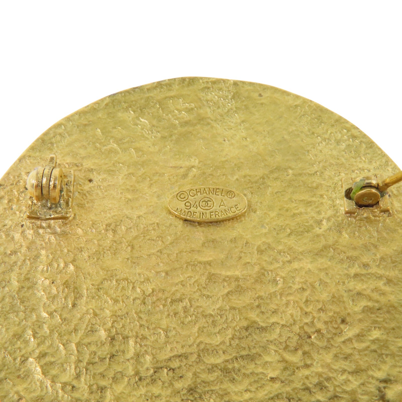 CHANEL 金屬Vintage Round Brooch金扣胸針