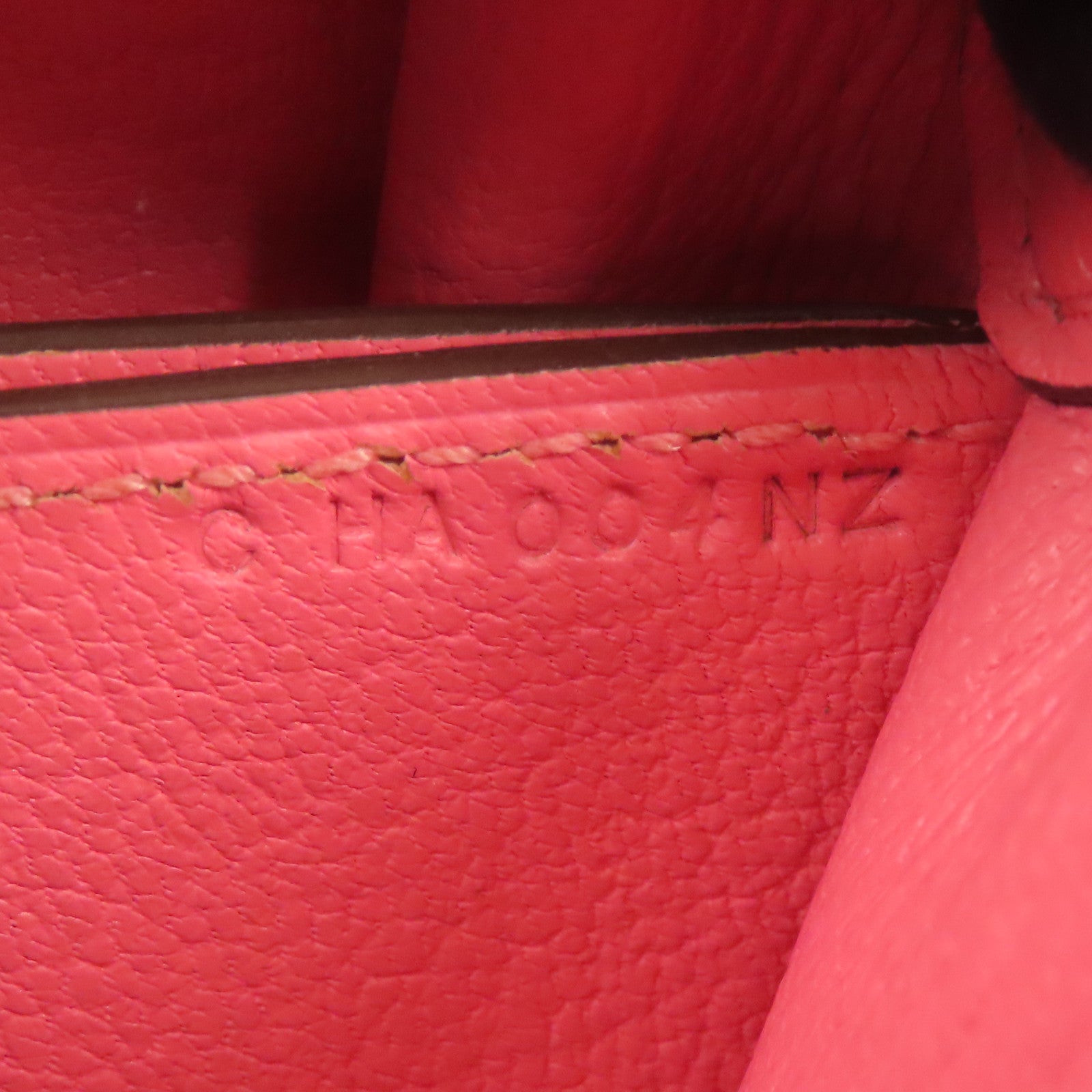 HERMES Evercolor皮革Mini Roulis銀扣肩背袋Rose Azalee