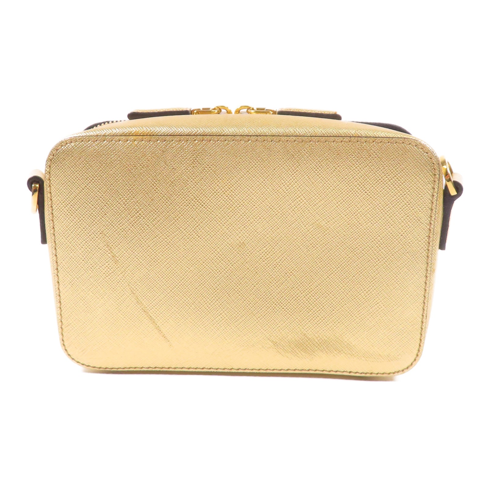 PRADA 【激減優惠】牛皮皮革Brique Bag金扣肩背袋