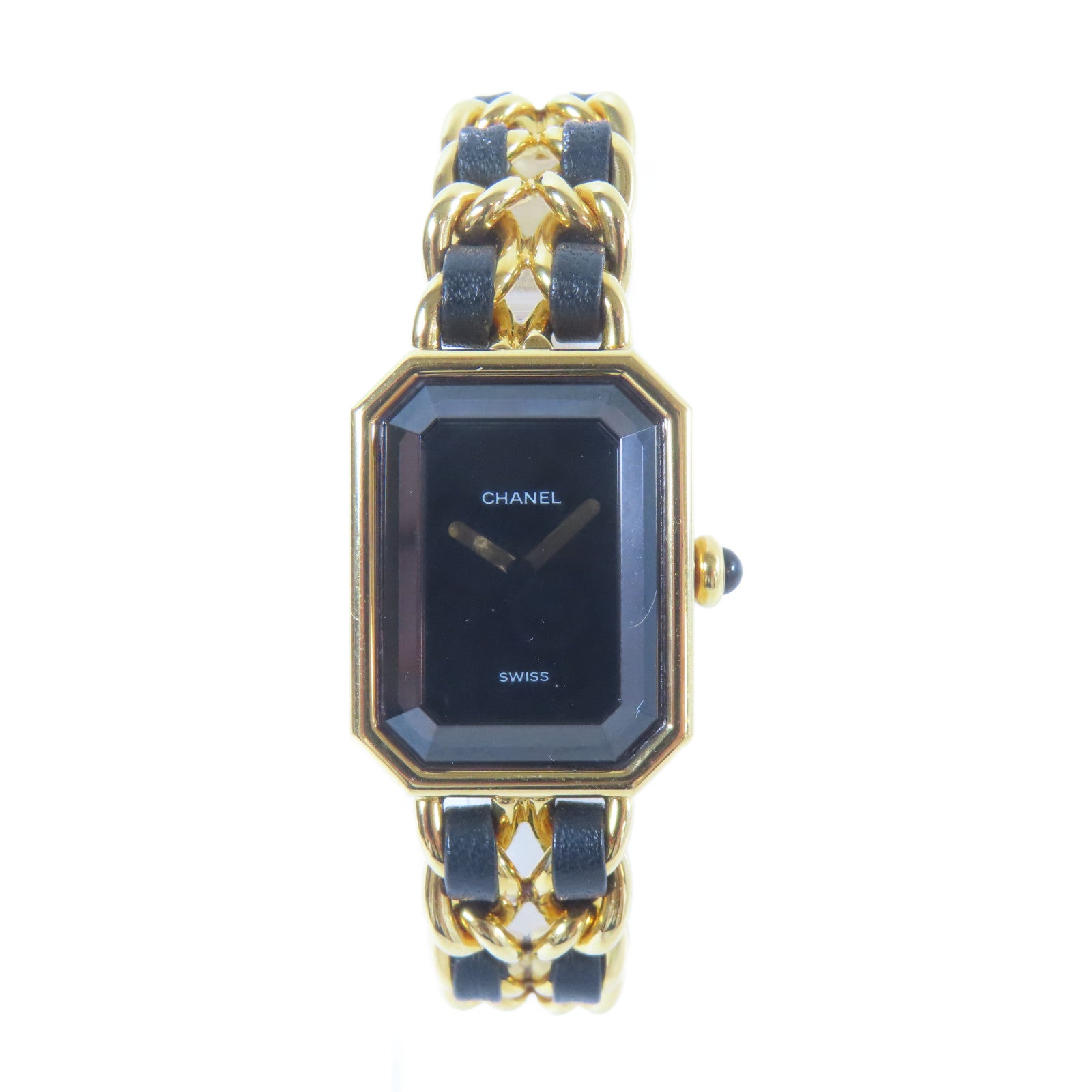 CHANEL Premiere M鍍金手錶石英機芯黑色#M Size/#14.75cm