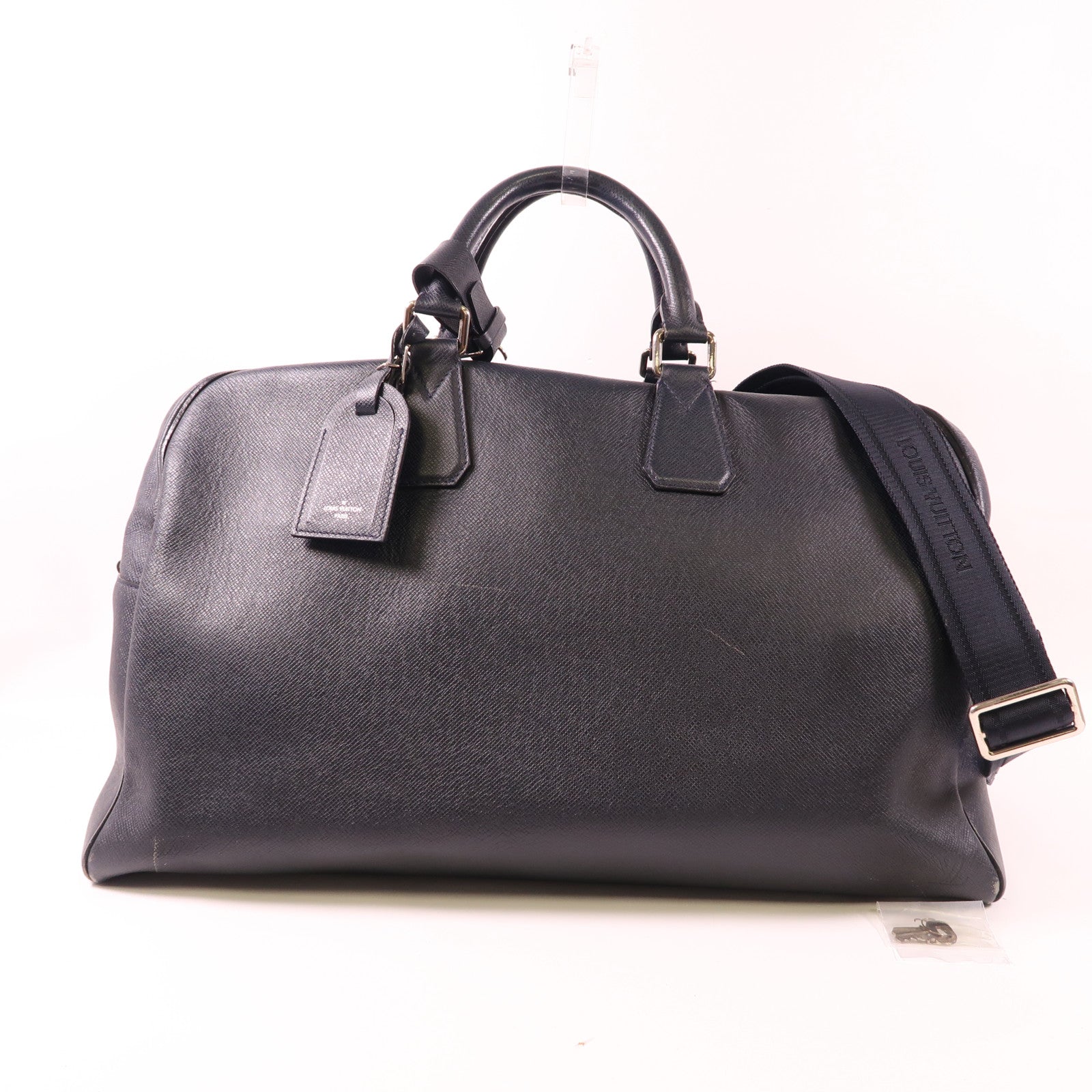 LOUIS VUITTON Taiga皮革Taiga Neo Kendall銀扣手挽肩背兩用袋