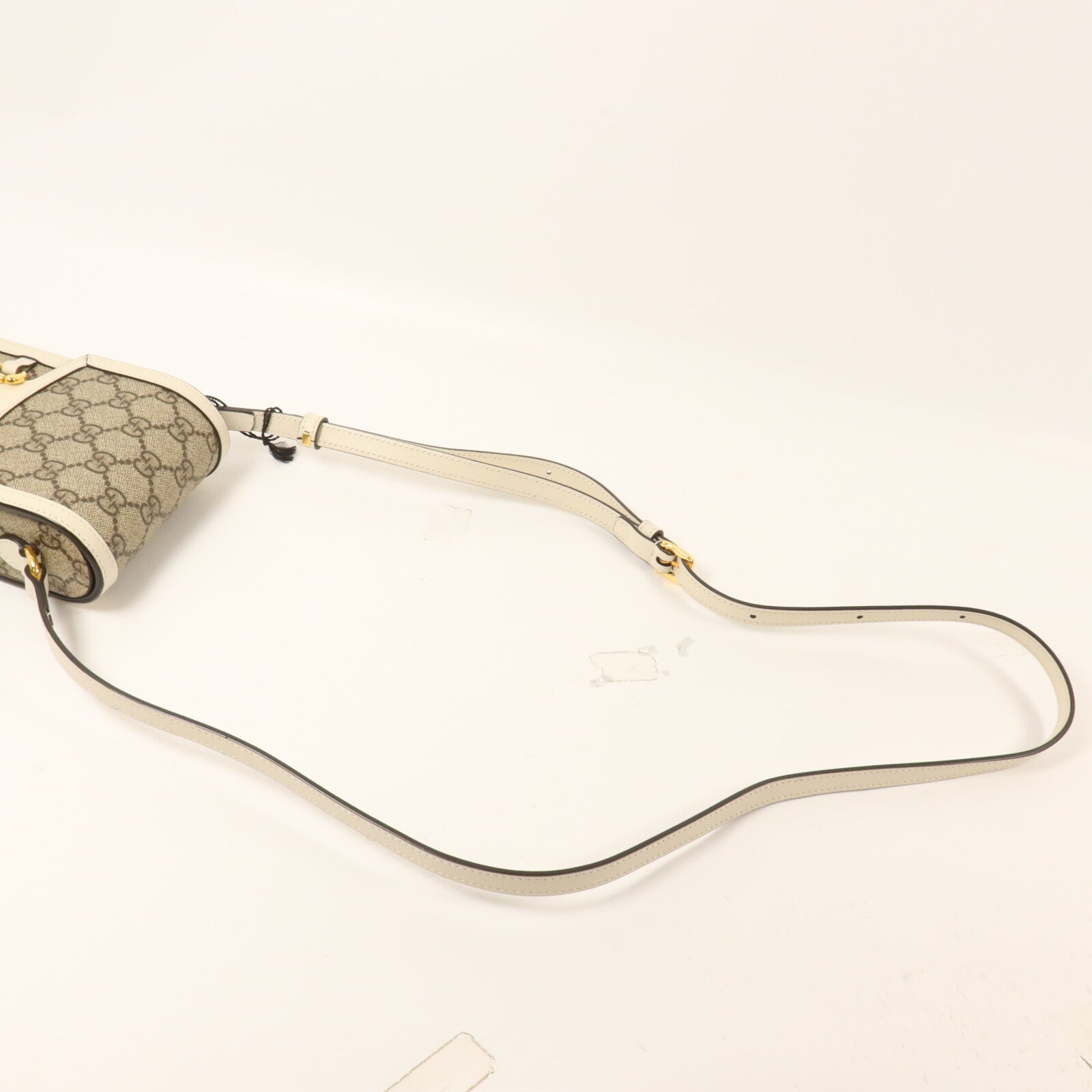 GUCCI 塗層帆布Horsebit Jumbo GG Shoulder Bag肩背袋