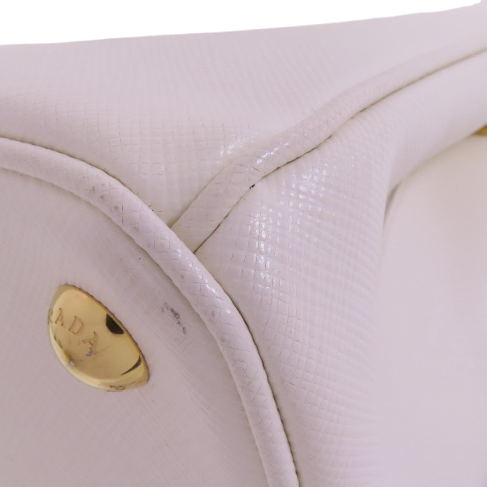 PRADA Saffiano皮革2Way Shoulder Bag金扣手挽肩背兩用袋