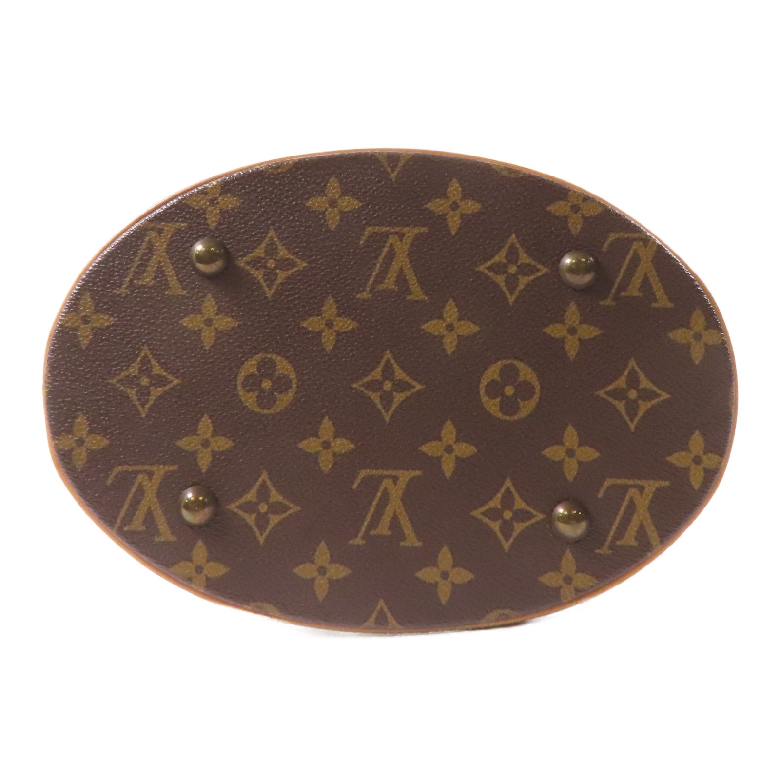 LOUIS VUITTON Monogram Bucket金扣肩背袋啡色