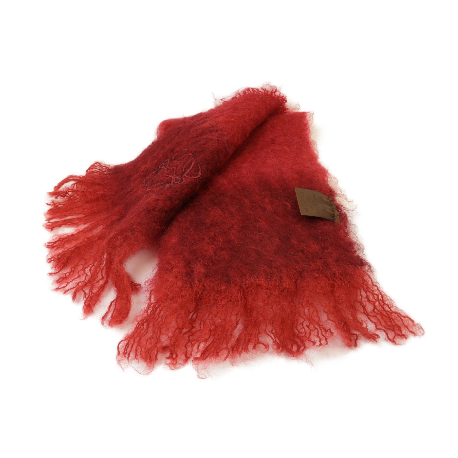 LOEWE 【激減優惠】Mohair Muffler圍巾紅色