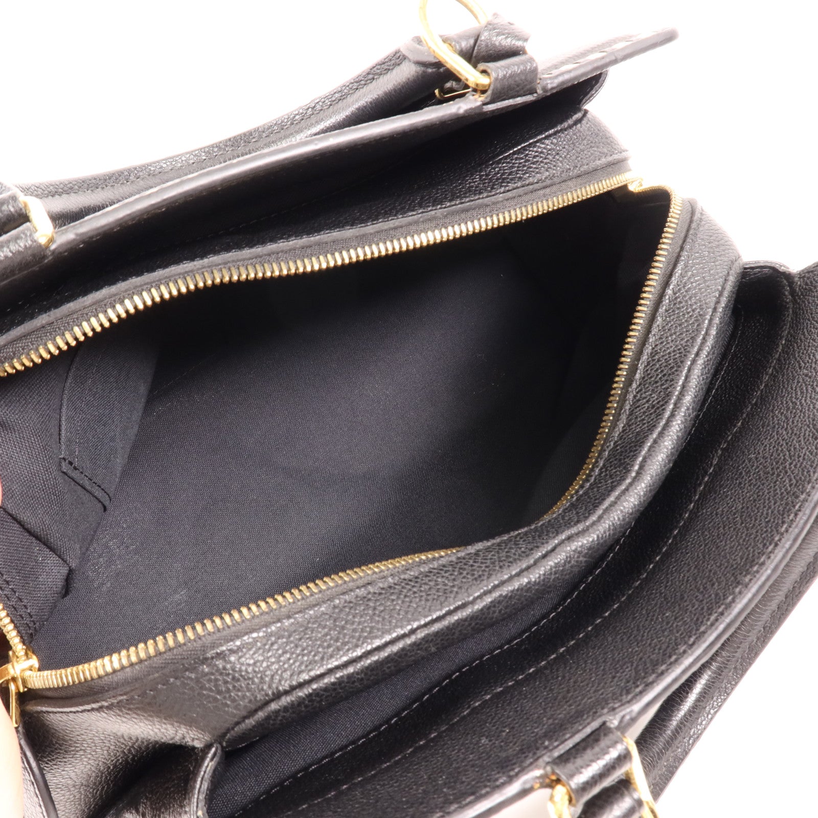 LOUIS VUITTON Monogram Empreinte Vosges MM金扣手挽肩背兩用袋