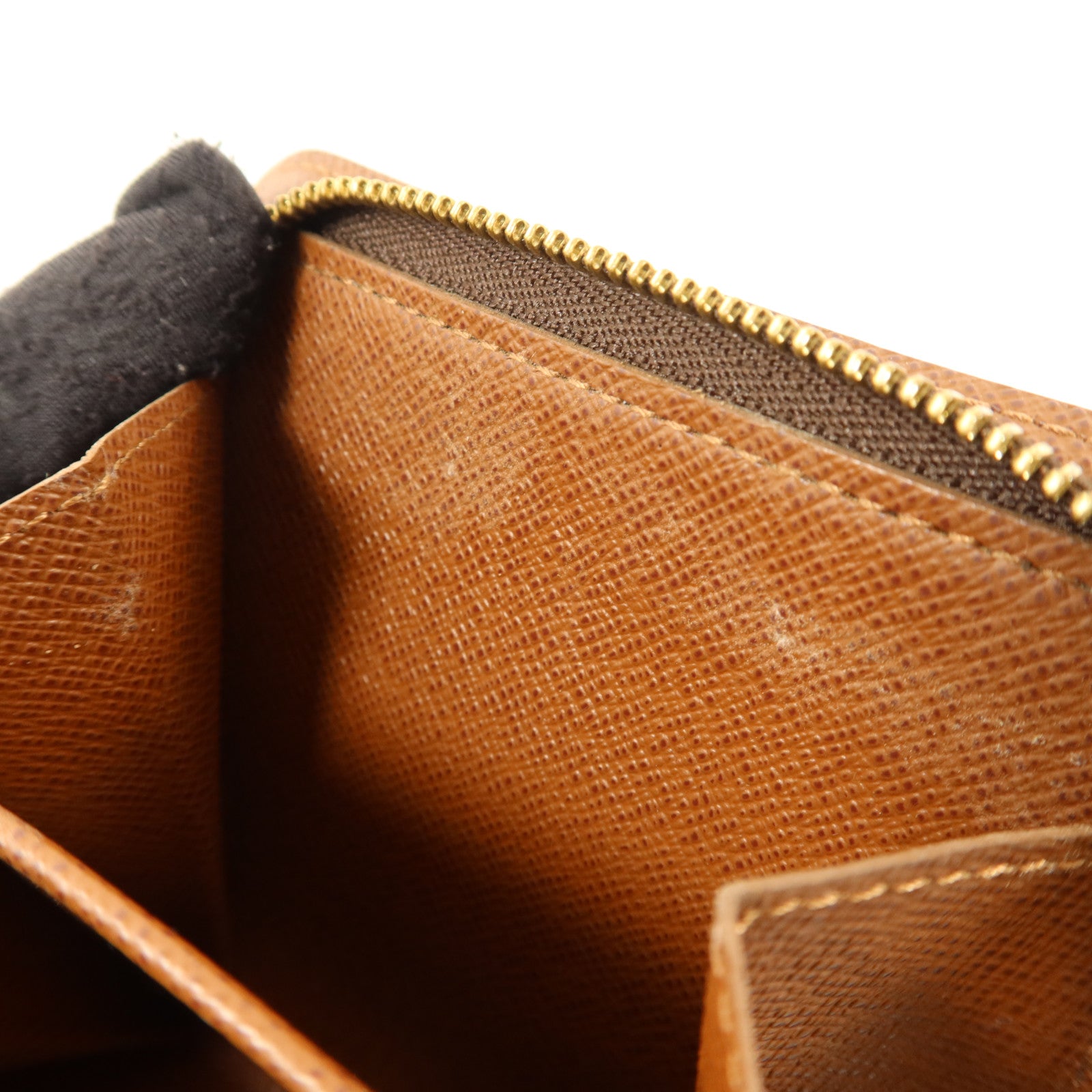 LOUIS VUITTON Monogram Compact Zipper Wallet金扣錢包