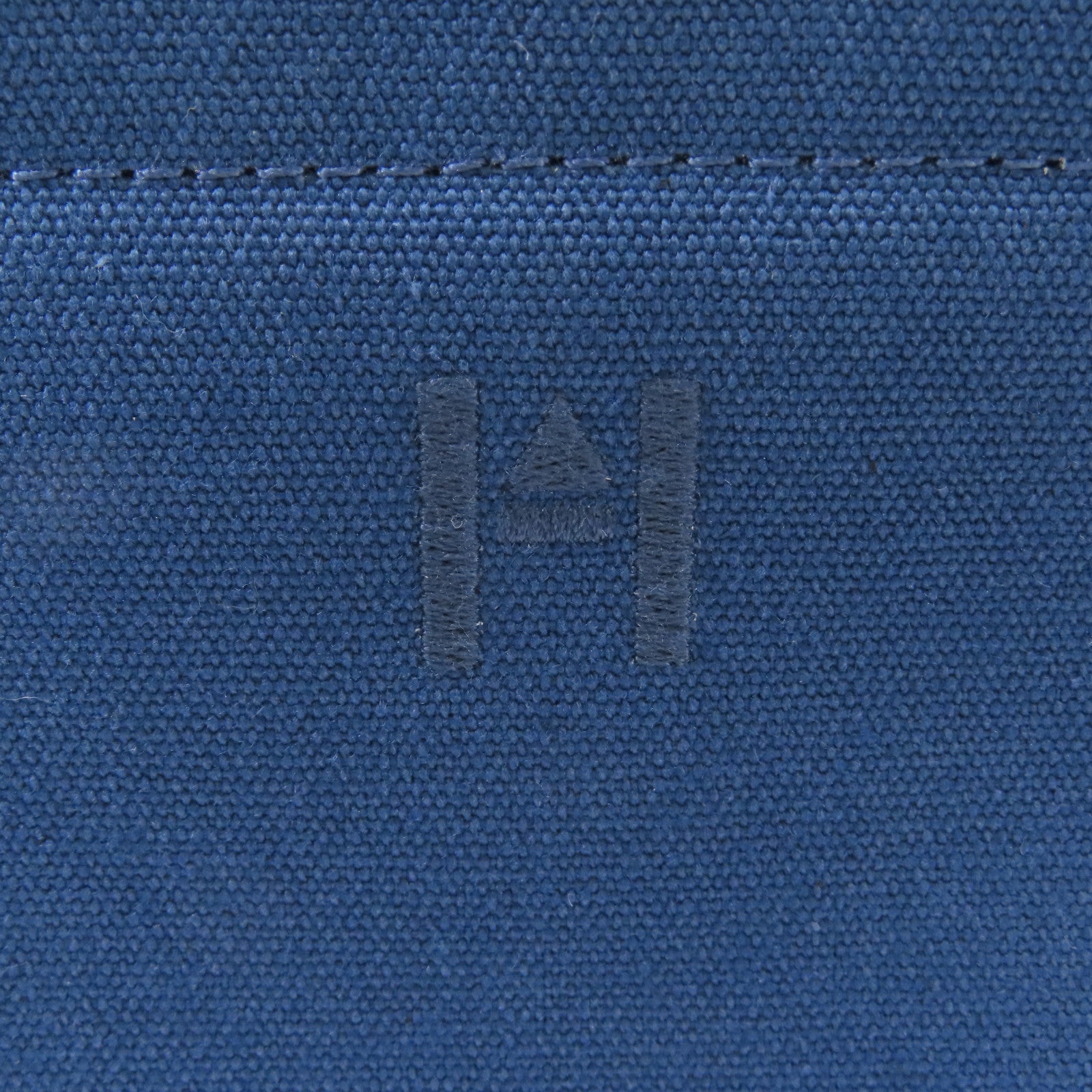 HERMES 帆布Pouch銀扣小袋