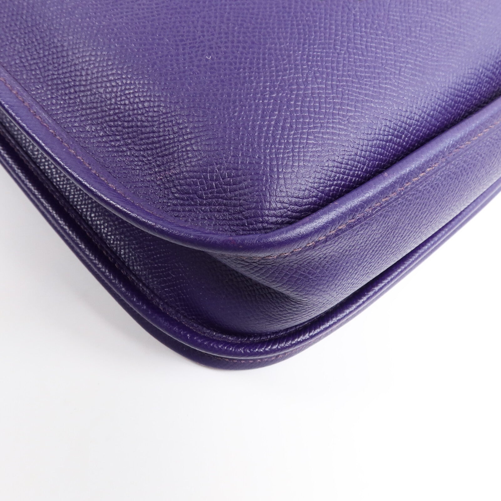 HERMES Epsom皮革Evelyne PM肩背袋Anemone