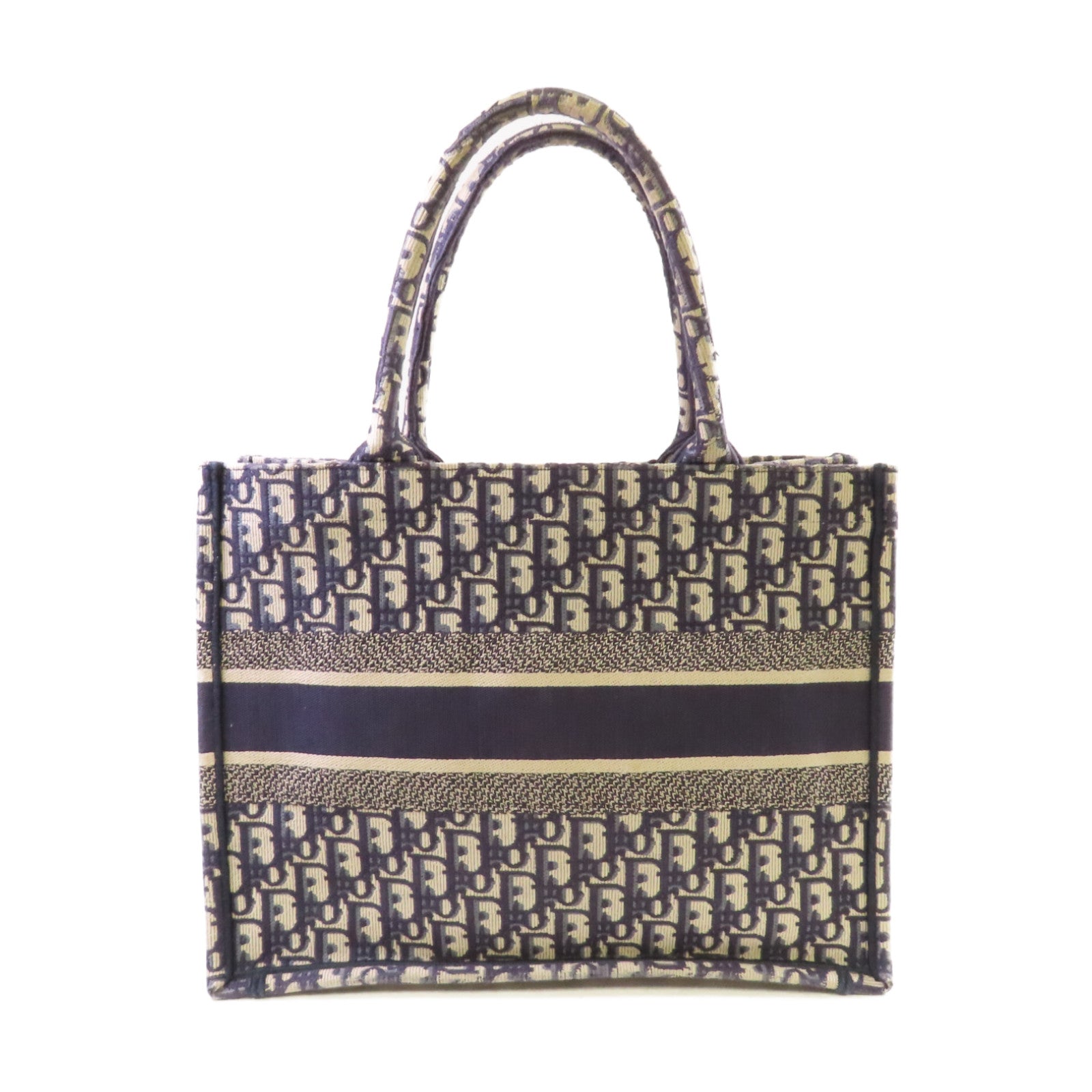 Dior Oblique帆布Book Tote Medium Bag手挽袋寶藍色