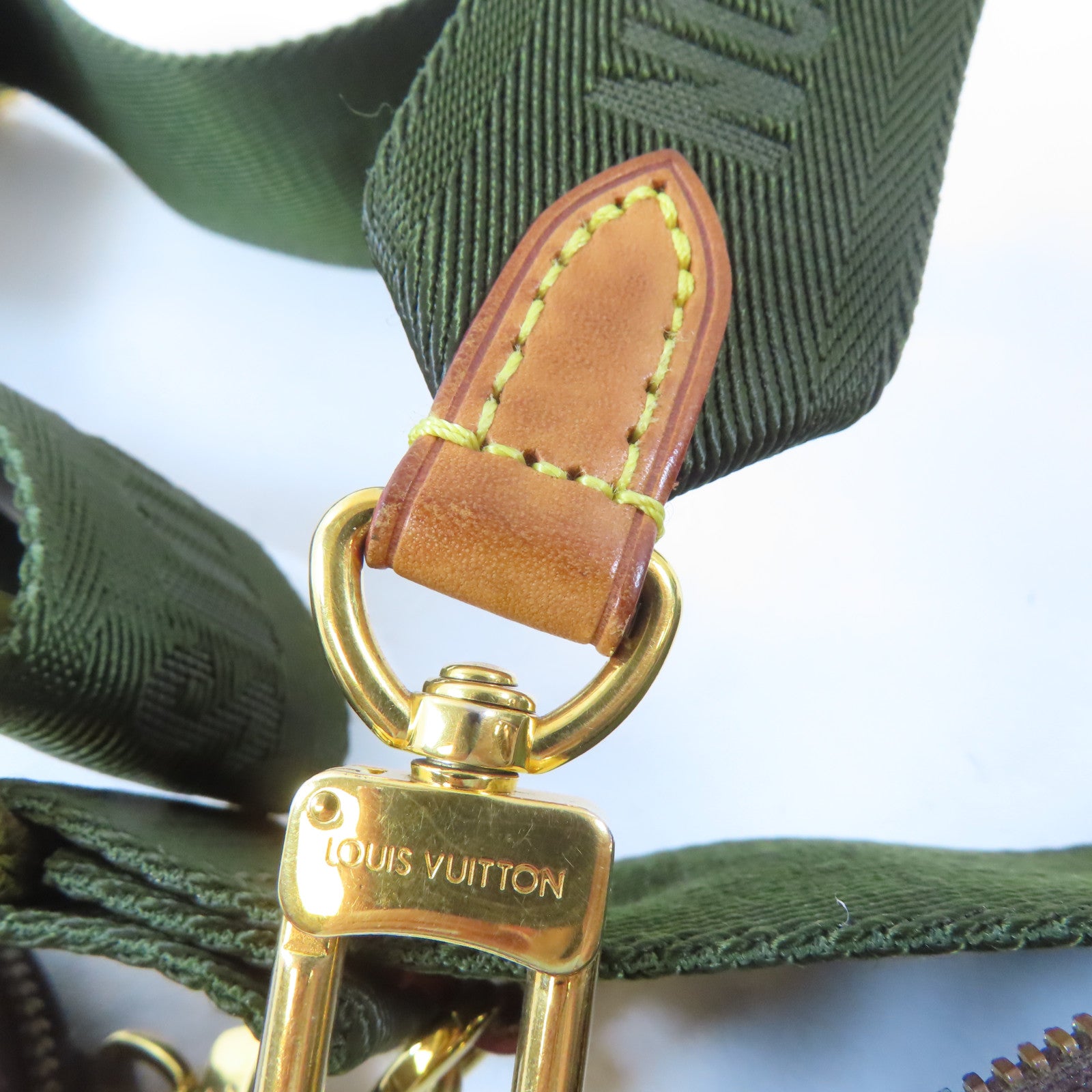 LOUIS VUITTON【激減優惠】 Monogram Multi Pochette Accessoires金扣手挽肩背兩用袋啡色