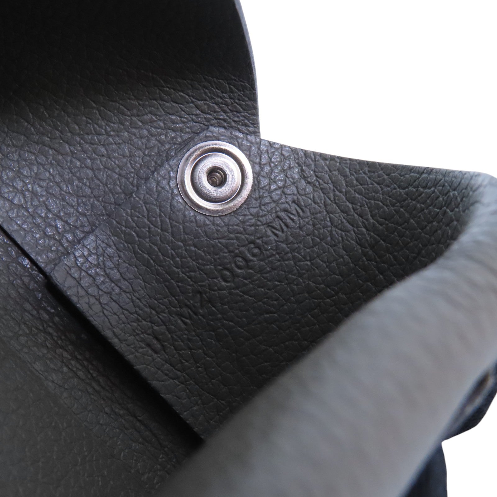 HERMES 【激減優惠】Clemence皮革Calvi Duo銀扣卡套