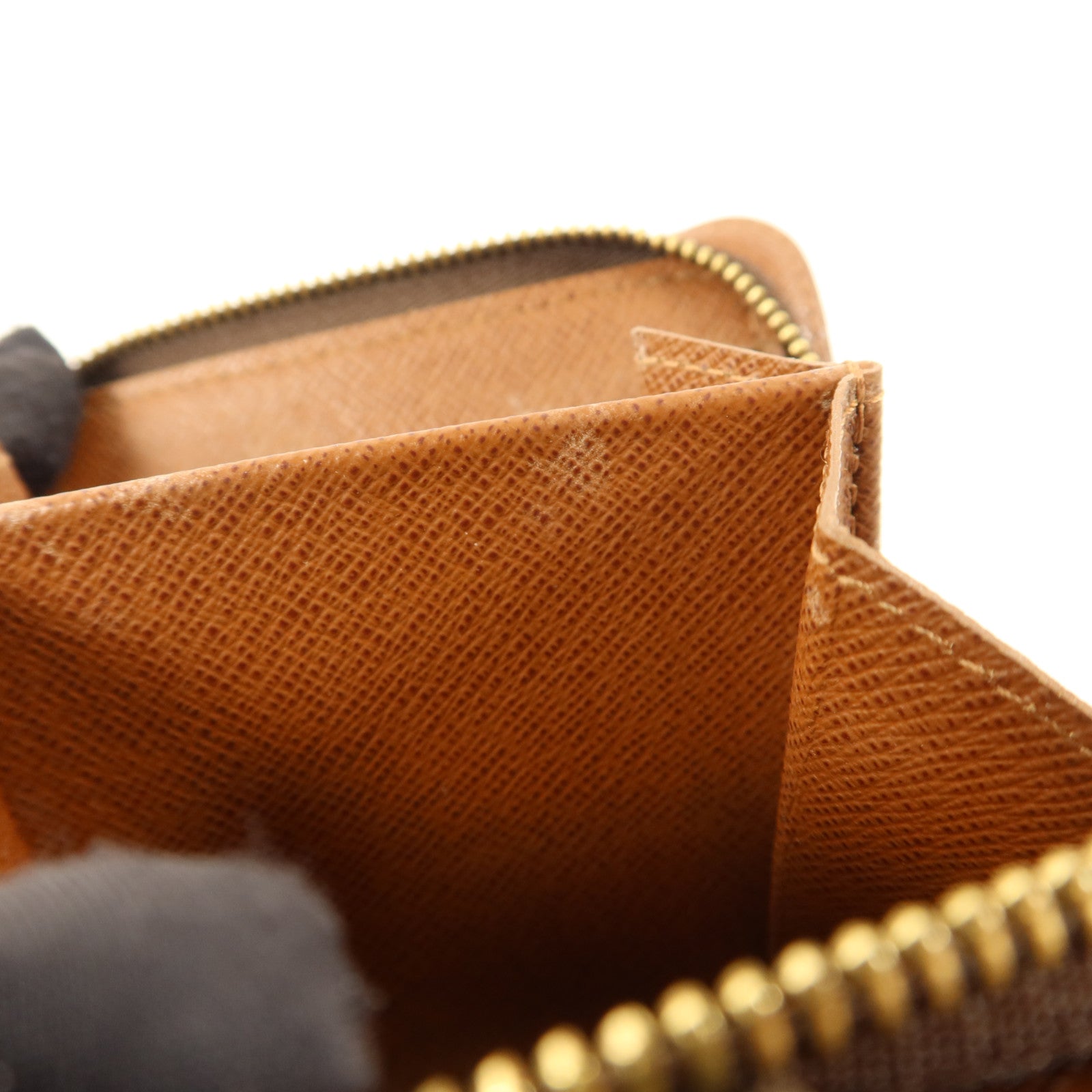 LOUIS VUITTON Monogram Compact Zipper Wallet金扣錢包