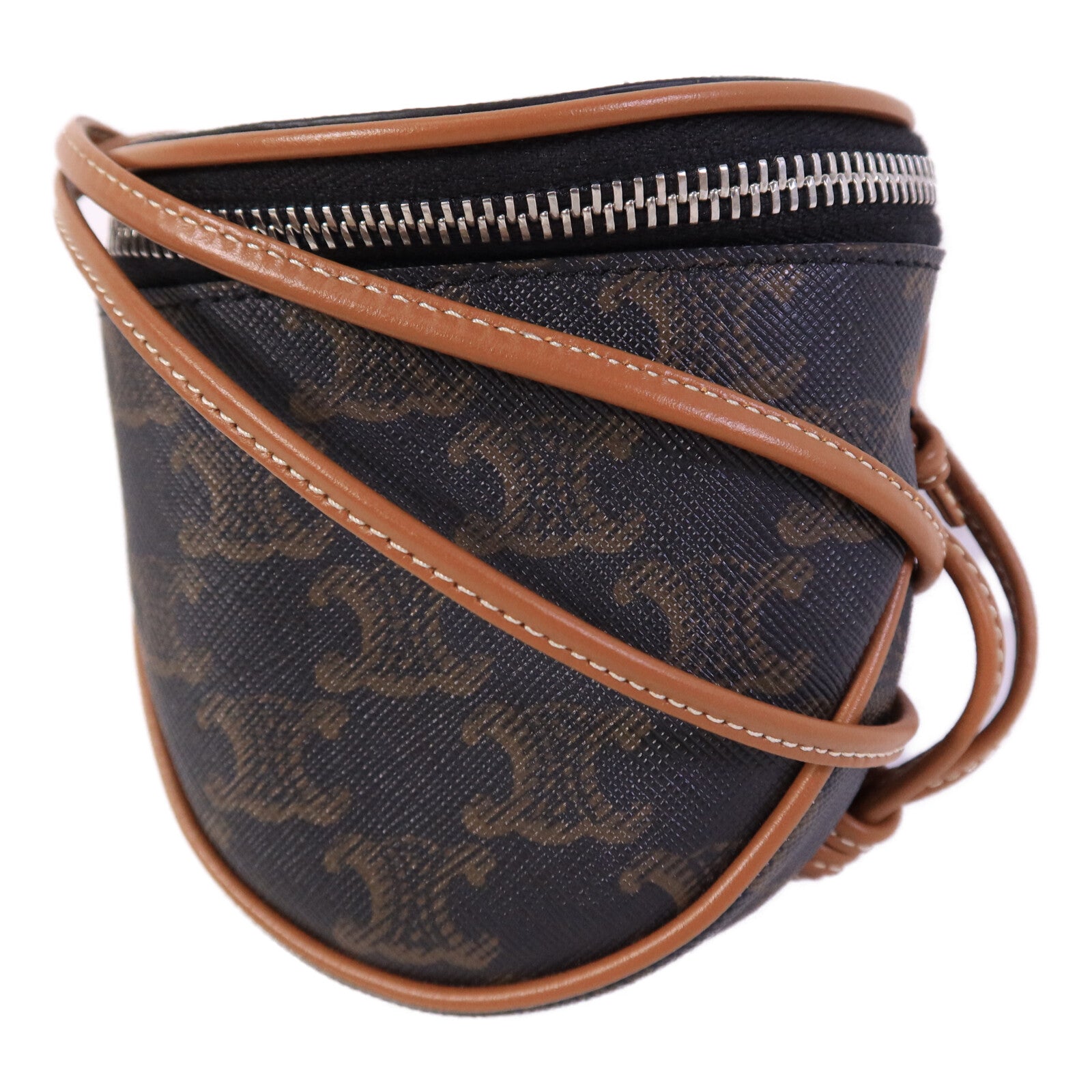CELINE 塗層帆布Small Zipped Purse肩背袋